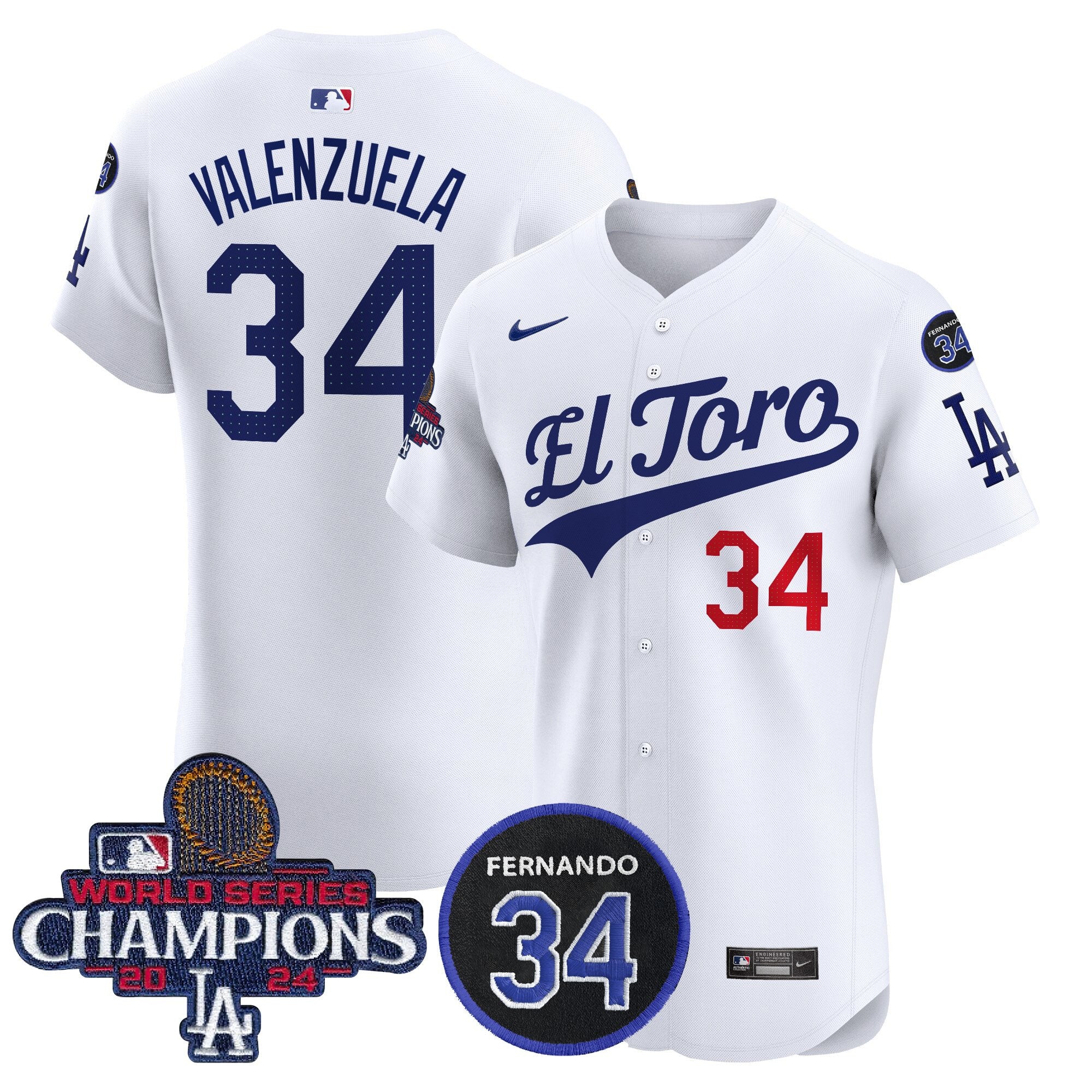 Men’s El Toro 2024 World Series Champions Patch Vapor Premier Elite Jersey