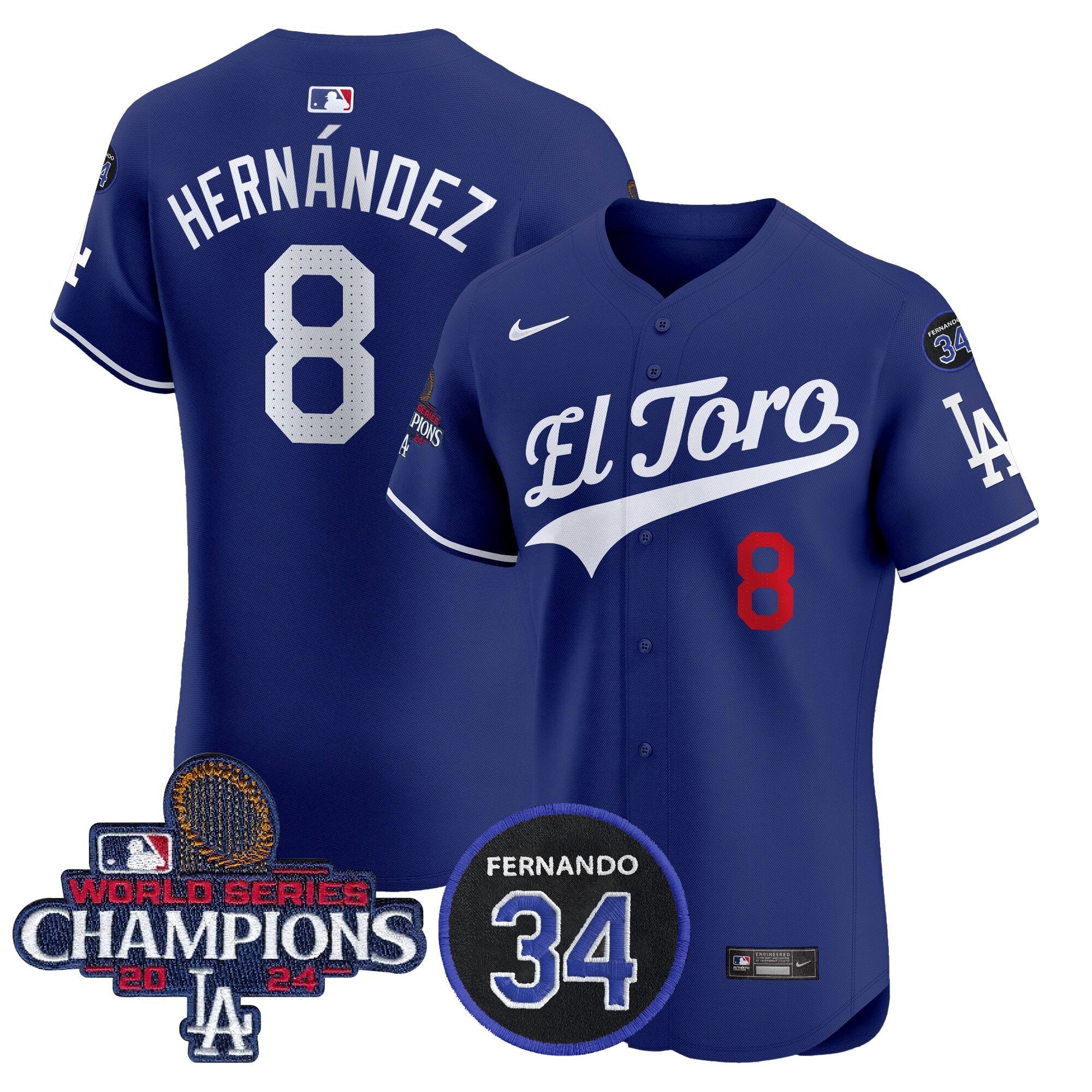 Men’s El Toro 2024 World Series Champions Patch Vapor Premier Elite Jersey