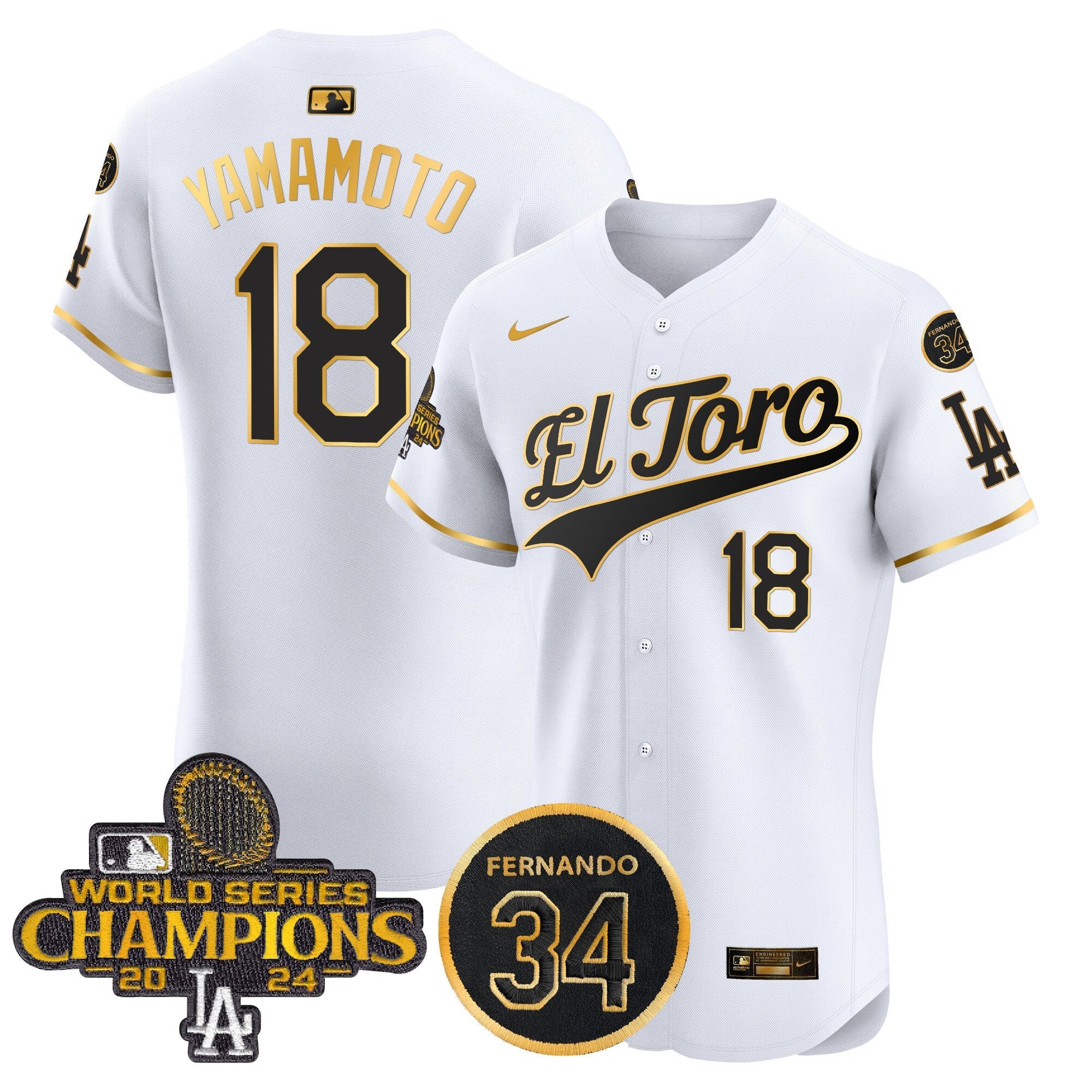 Men’s El Toro 2024 World Series Champions Patch Vapor Premier Elite Jersey