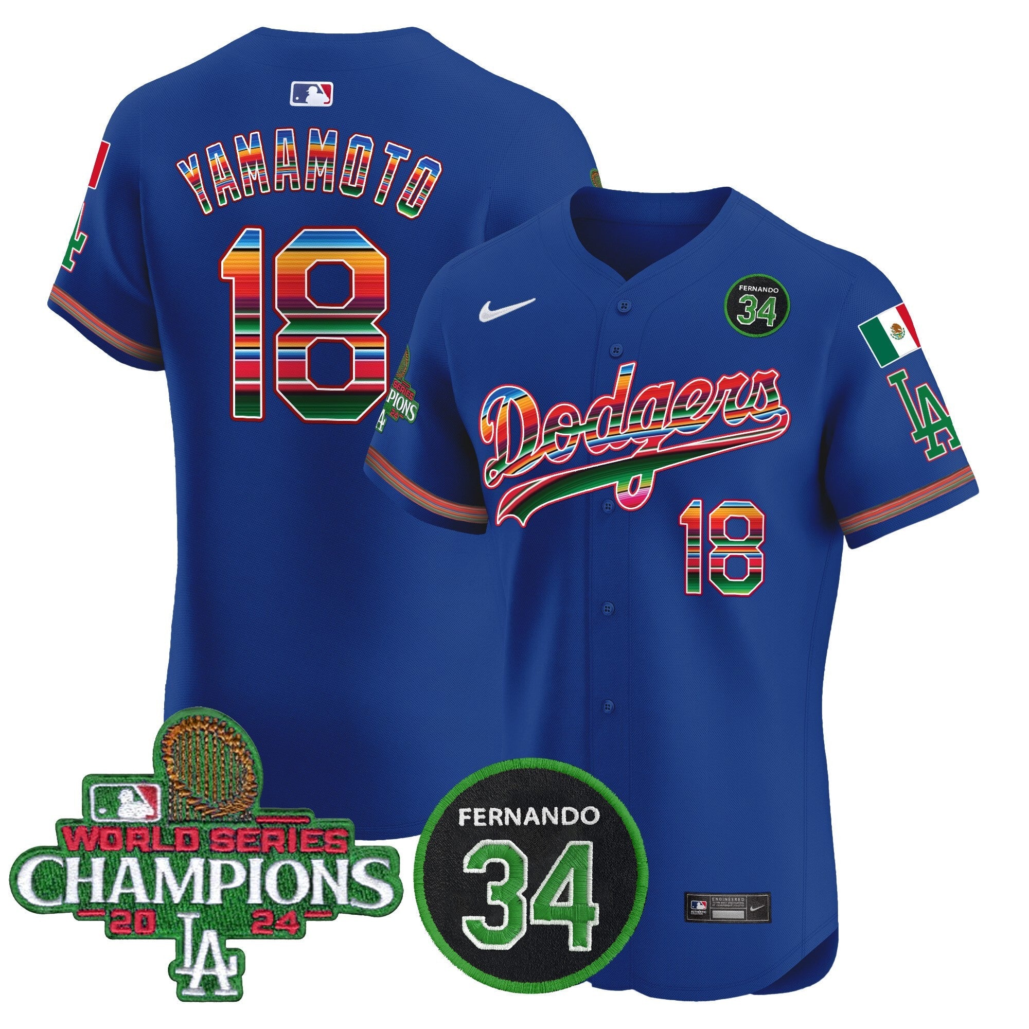 Men’s Mexico 2024 World Series Champions Vapor Premier Elite Jersey V2