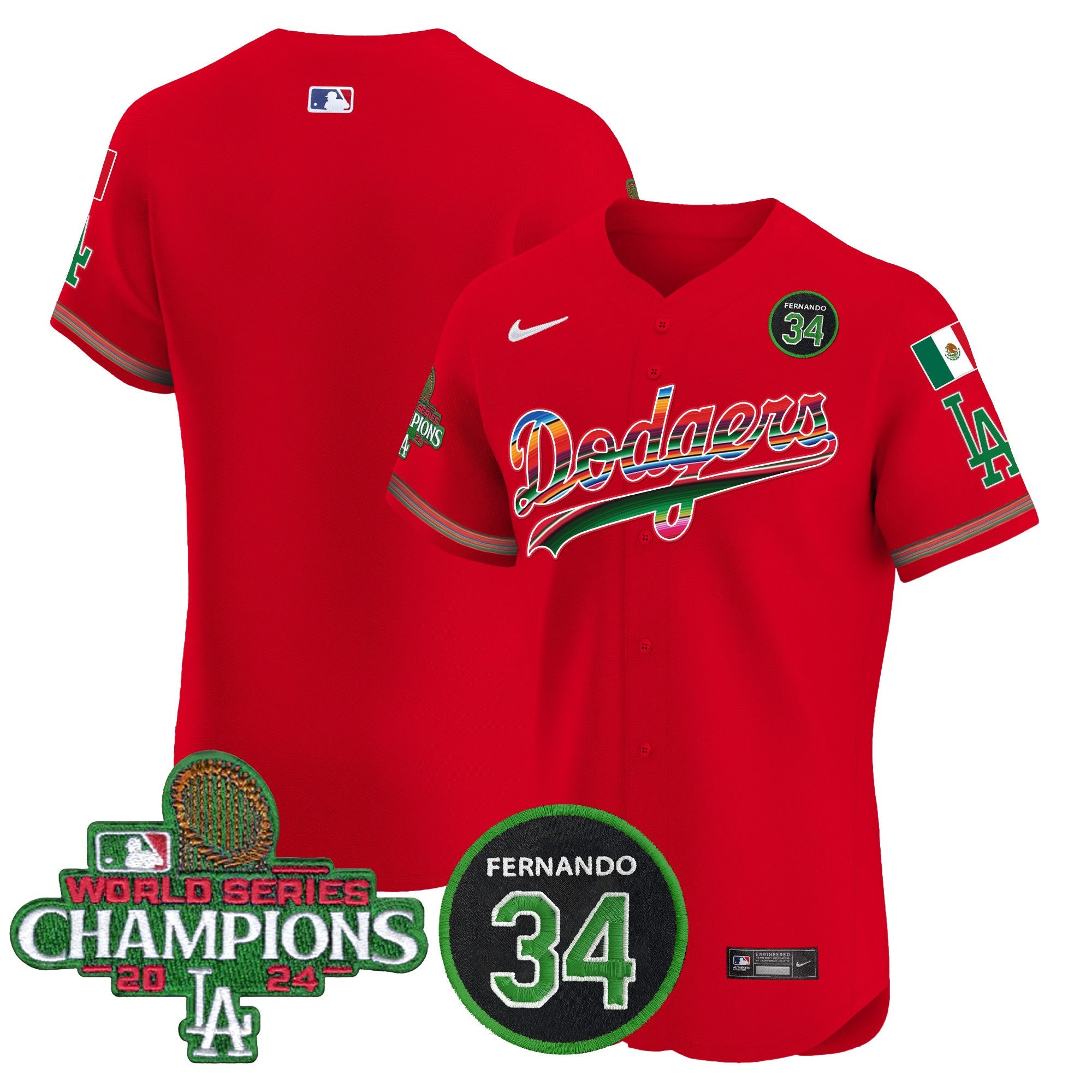 Men’s Mexico 2024 World Series Champions Vapor Premier Elite Jersey V2