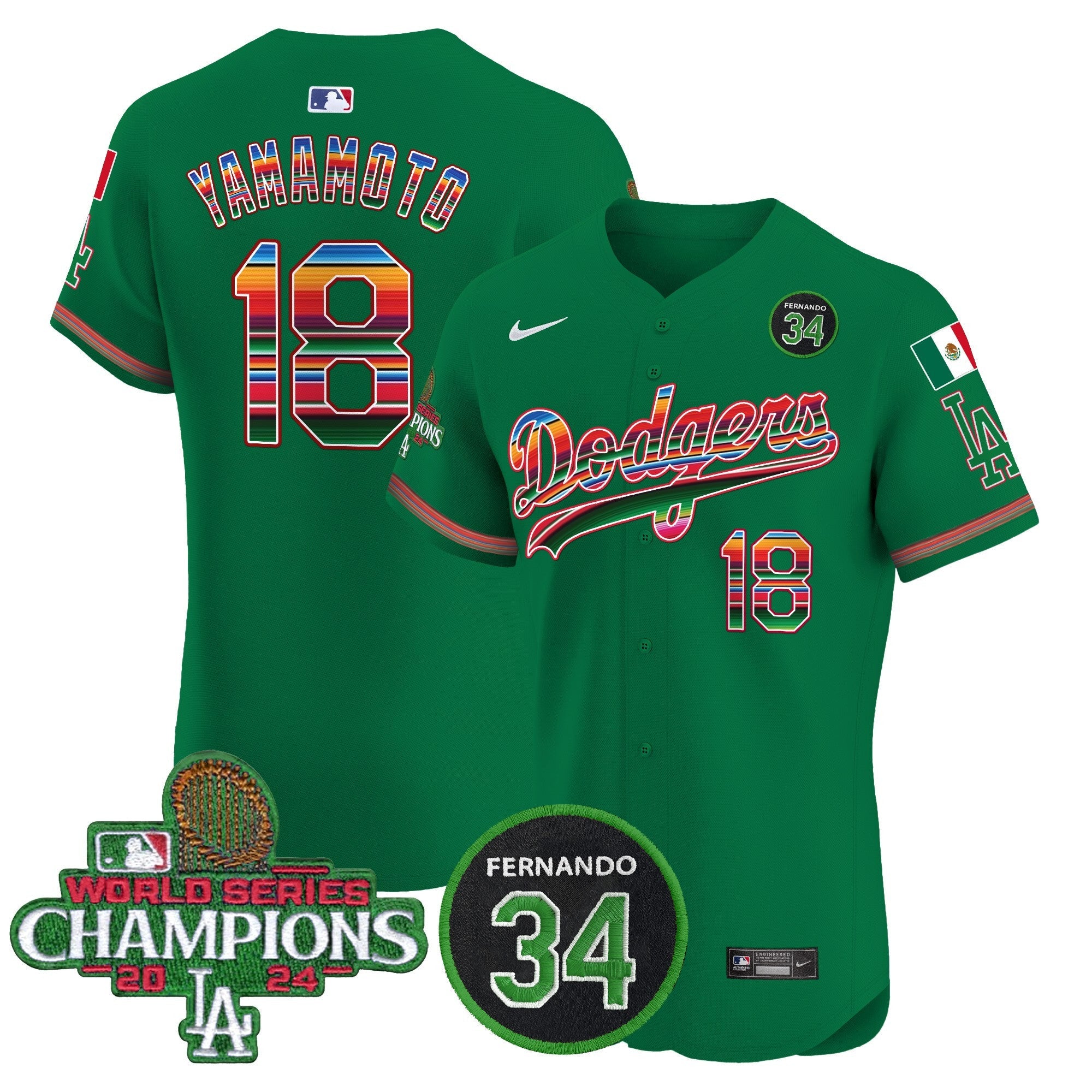 Men’s Mexico 2024 World Series Champions Vapor Premier Elite Jersey V2