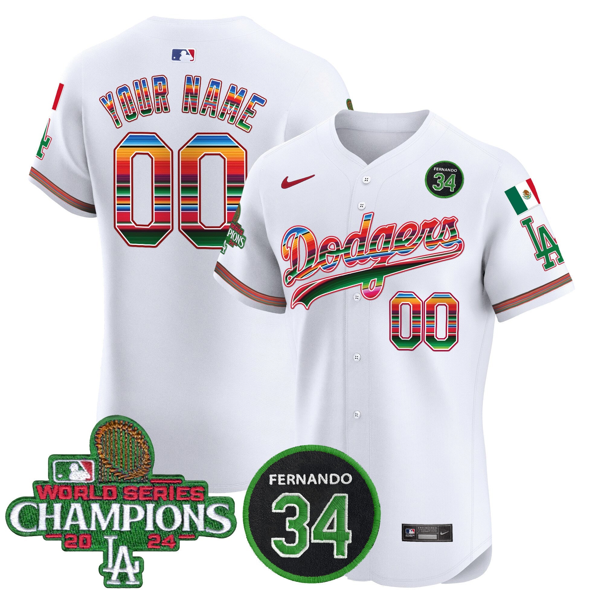 Mexico 2024 World Series Champions Vapor Premier Elite Custom Jersey V2