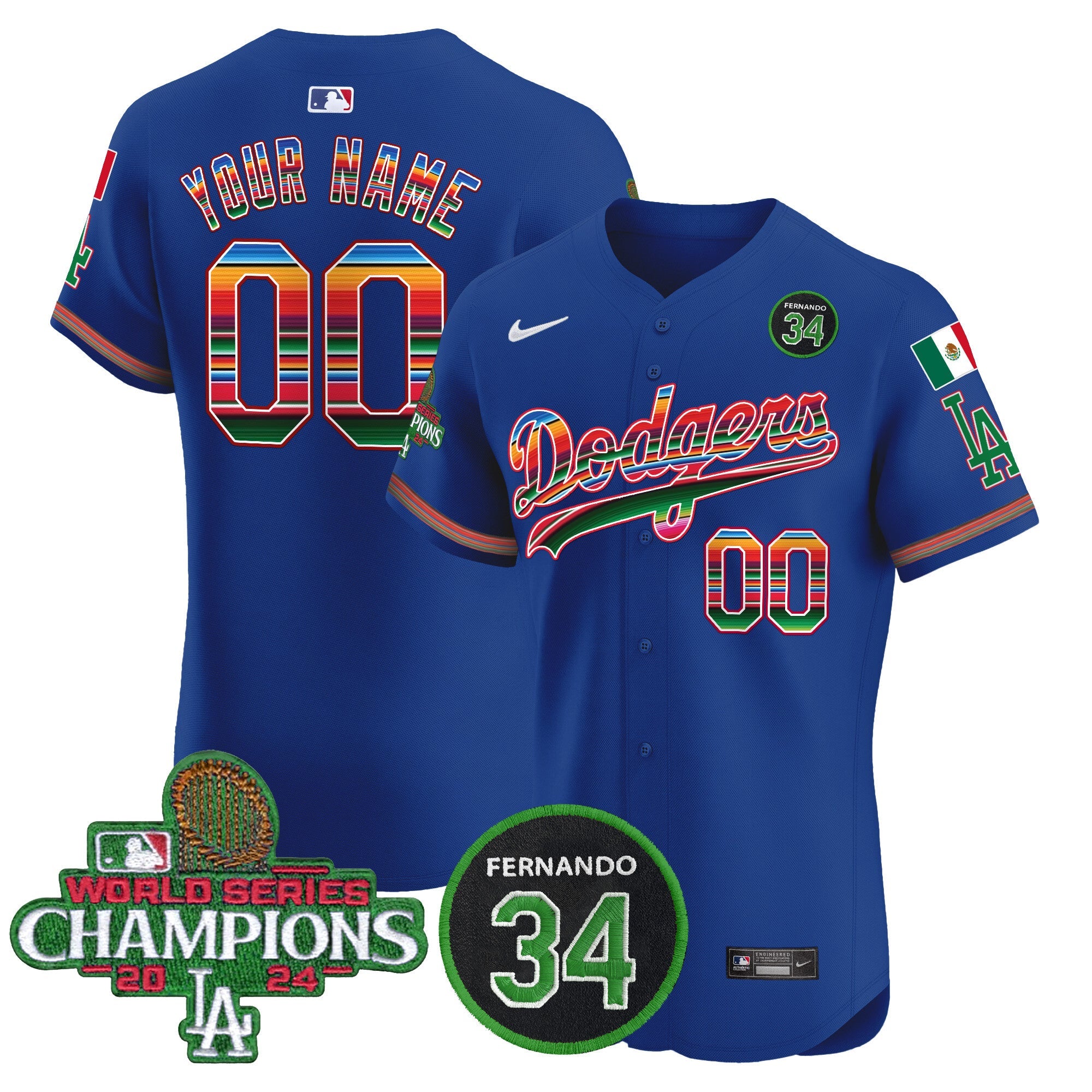 Mexico 2024 World Series Champions Vapor Premier Elite Custom Jersey V2