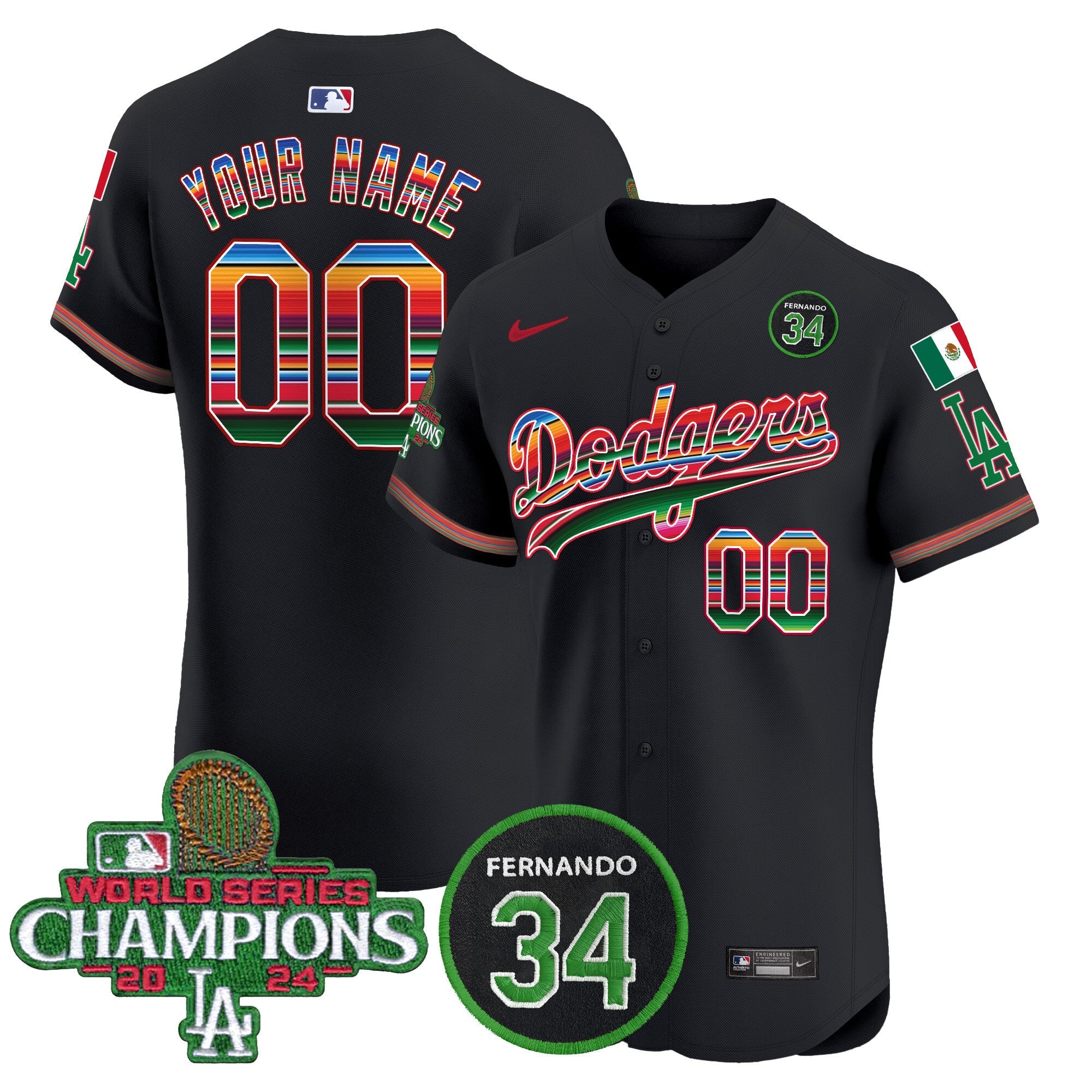 Mexico 2024 World Series Champions Vapor Premier Elite Custom Jersey V2
