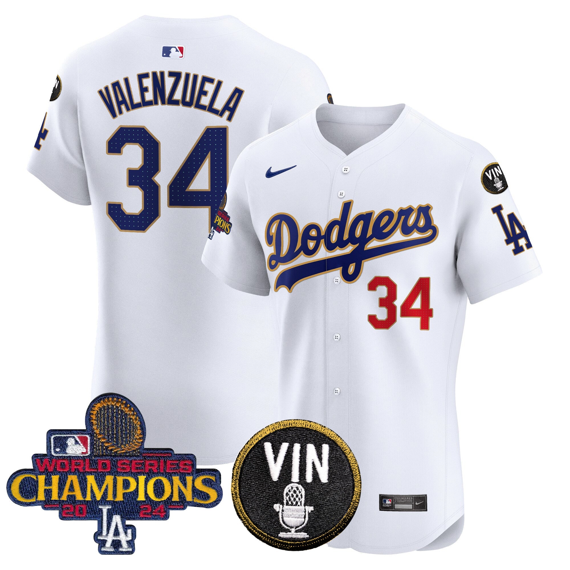 Men’s 2024 World Series Champions Gold Trim Vapor Premier Elite Jersey