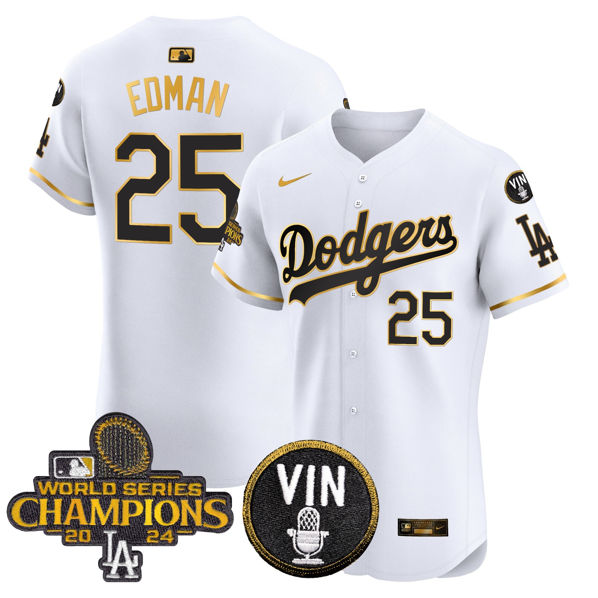 Men’s 2024 World Series Champions Gold Trim Vapor Premier Elite Jersey