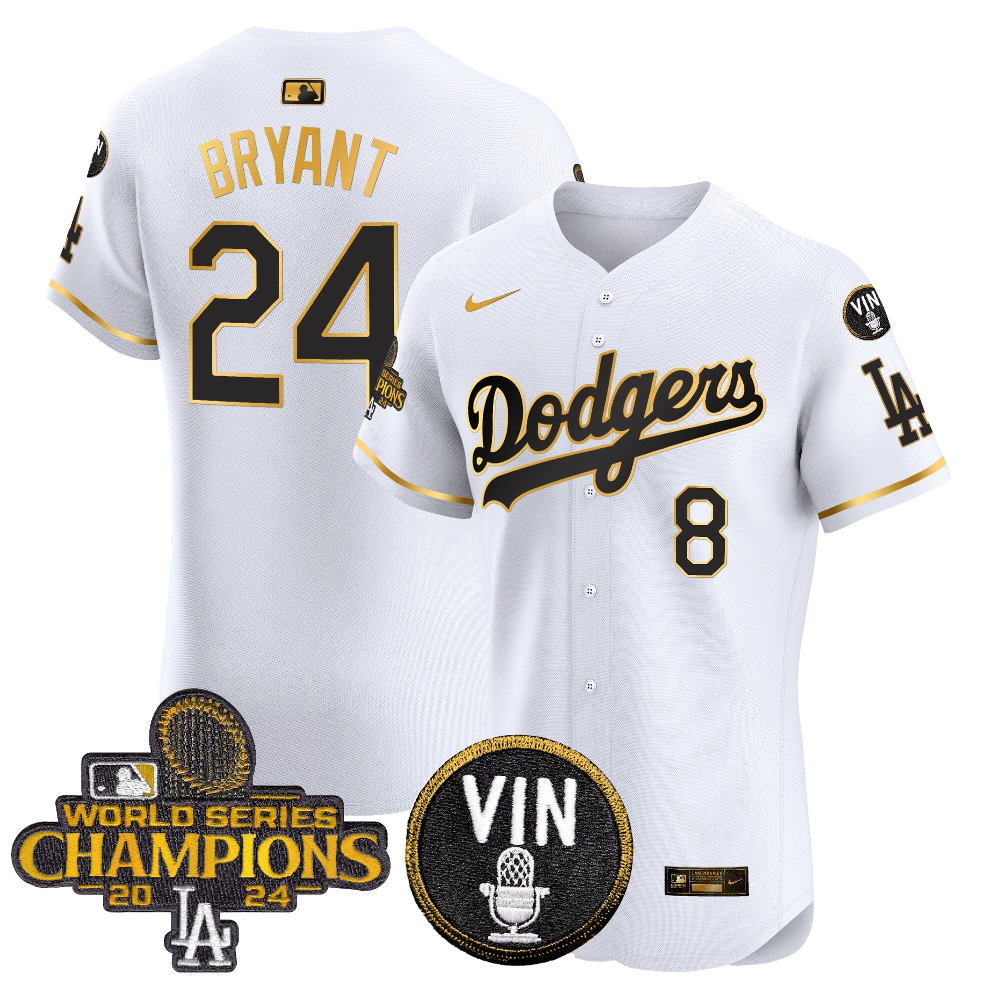 Men’s 2024 World Series Champions Gold Trim Vapor Premier Elite Jersey