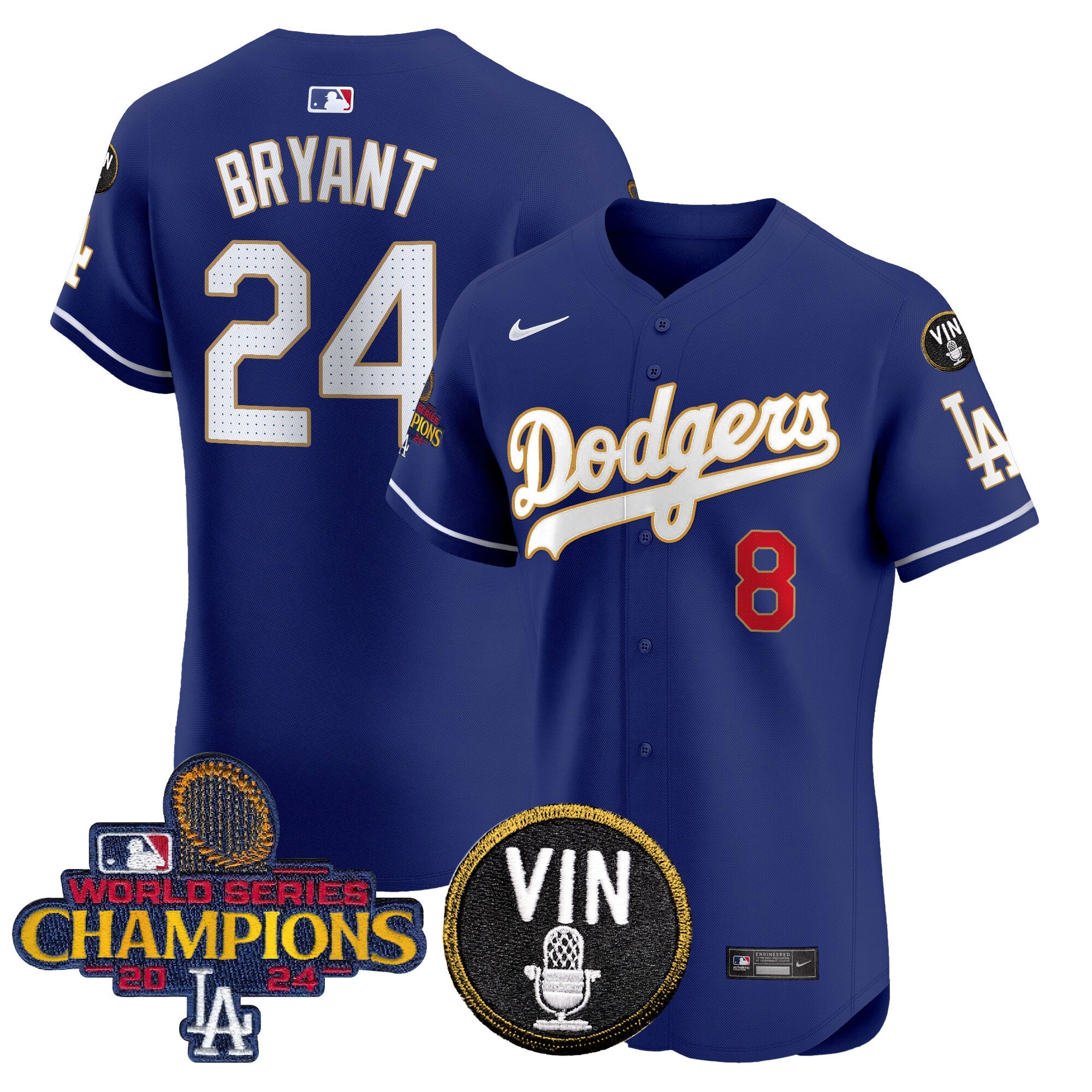 Men’s 2024 World Series Champions Gold Trim Vapor Premier Elite Jersey