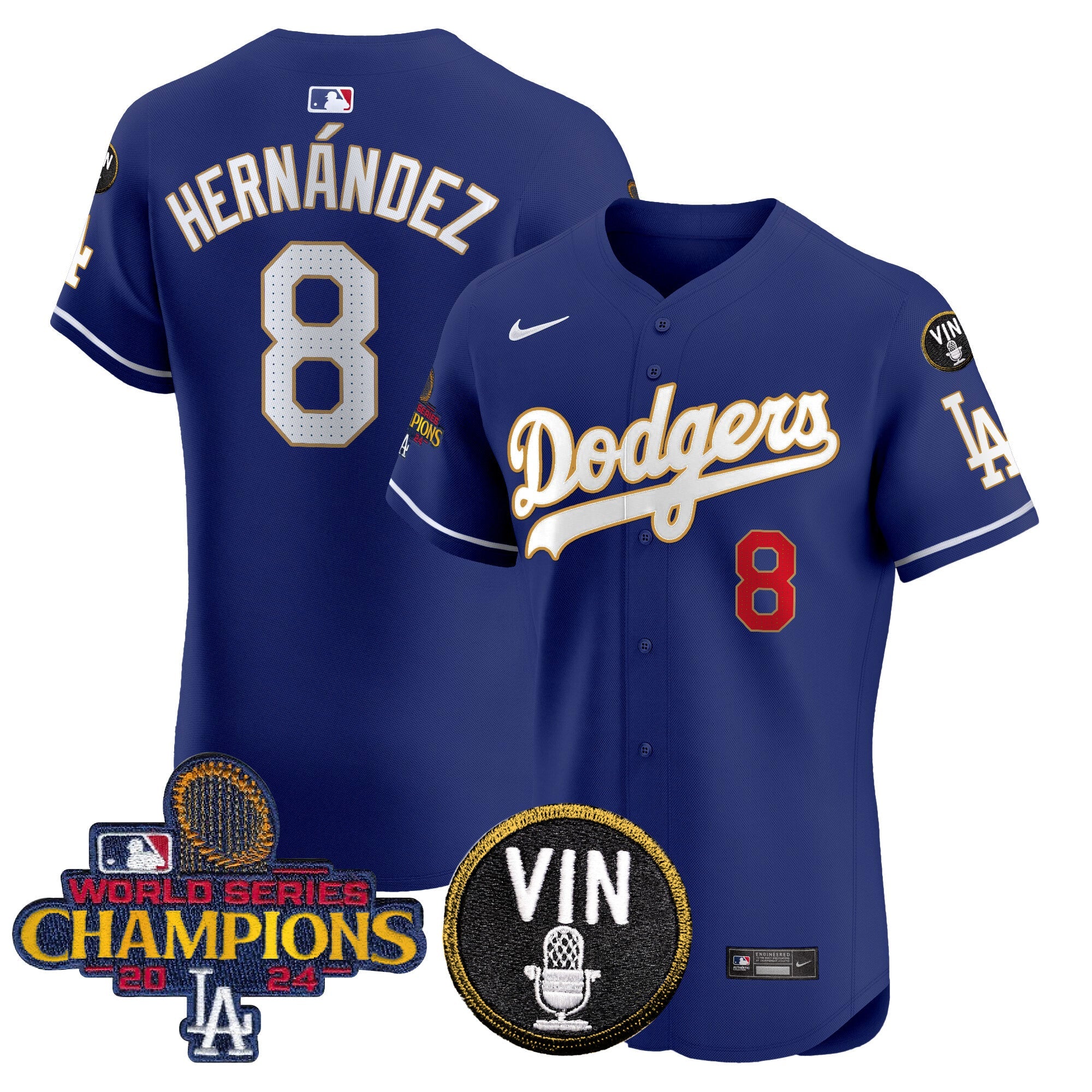 Men’s 2024 World Series Champions Gold Trim Vapor Premier Elite Jersey