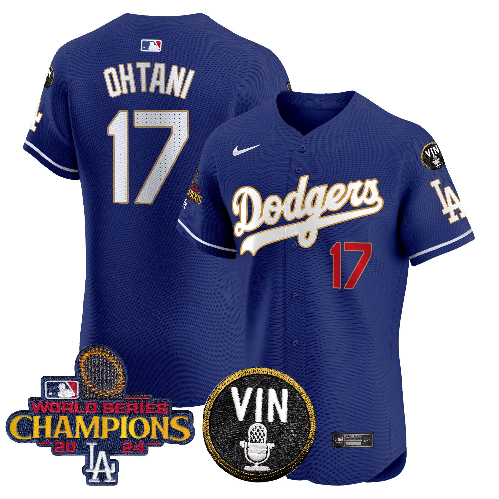Men’s 2024 World Series Champions Gold Trim Vapor Premier Elite Jersey