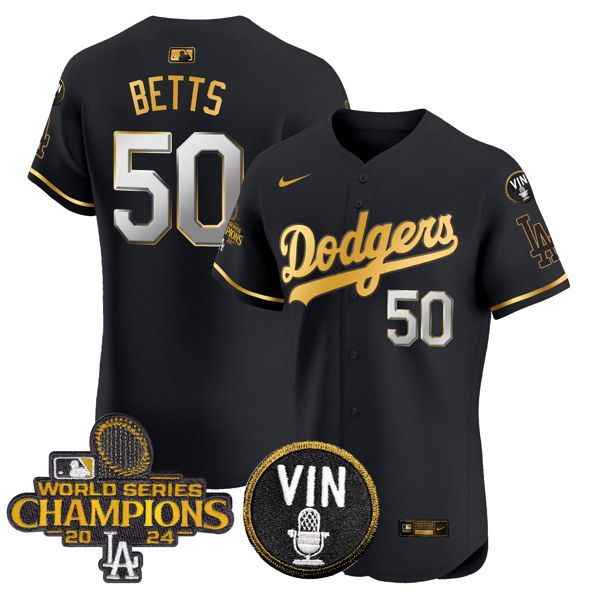 Men’s 2024 World Series Champions Gold Trim Vapor Premier Elite Jersey