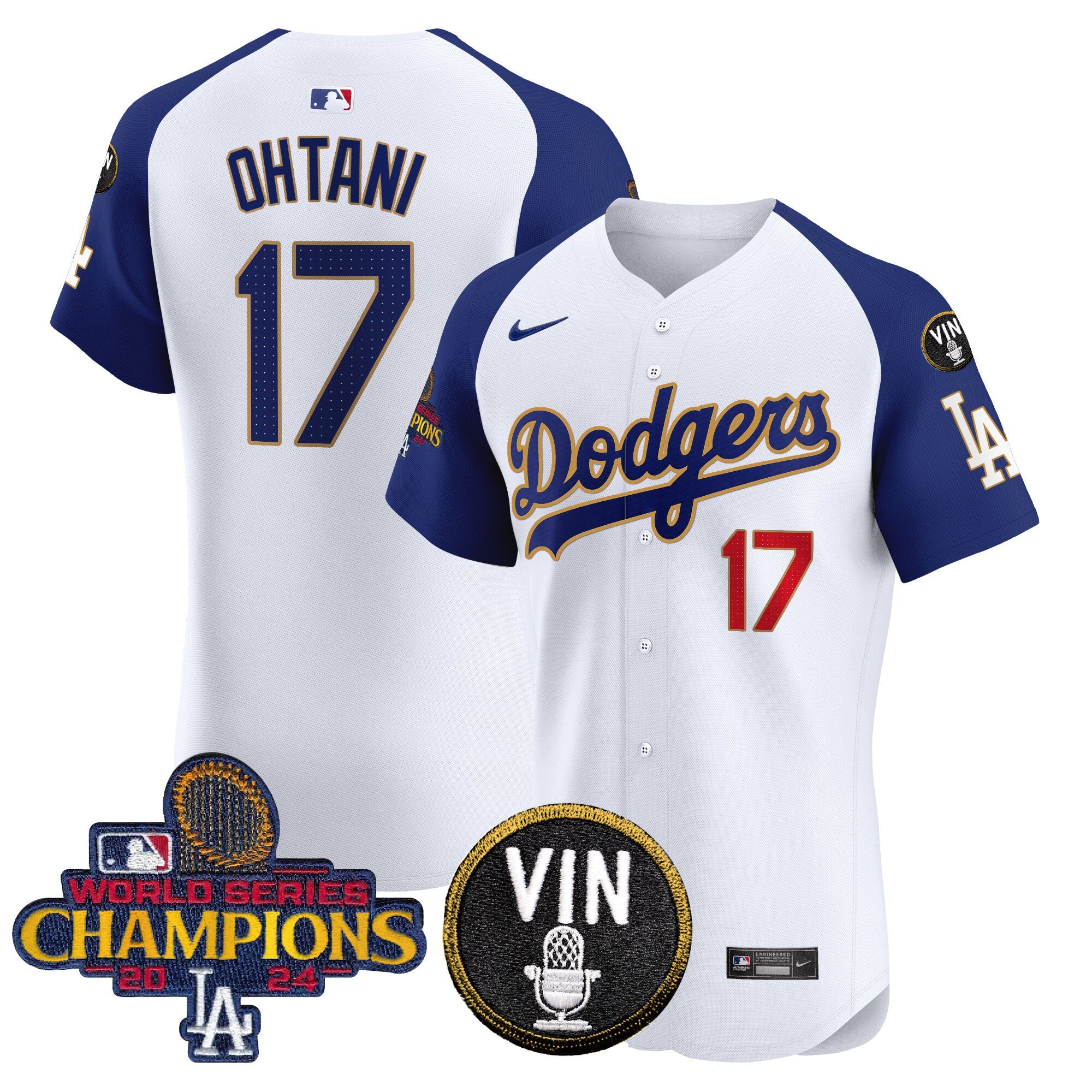Men’s 2024 World Series Champions Gold Trim Vapor Premier Elite Jersey