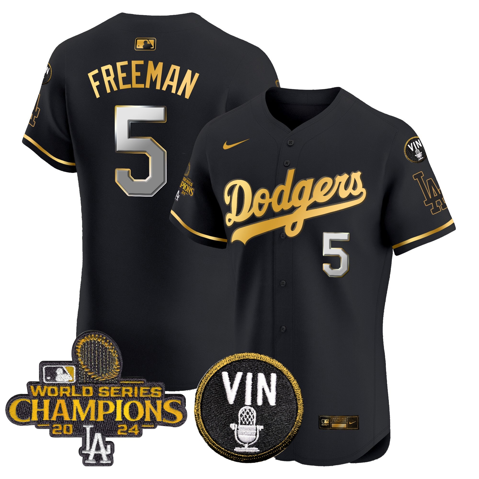 Men’s 2024 World Series Champions Gold Trim Vapor Premier Elite Jersey