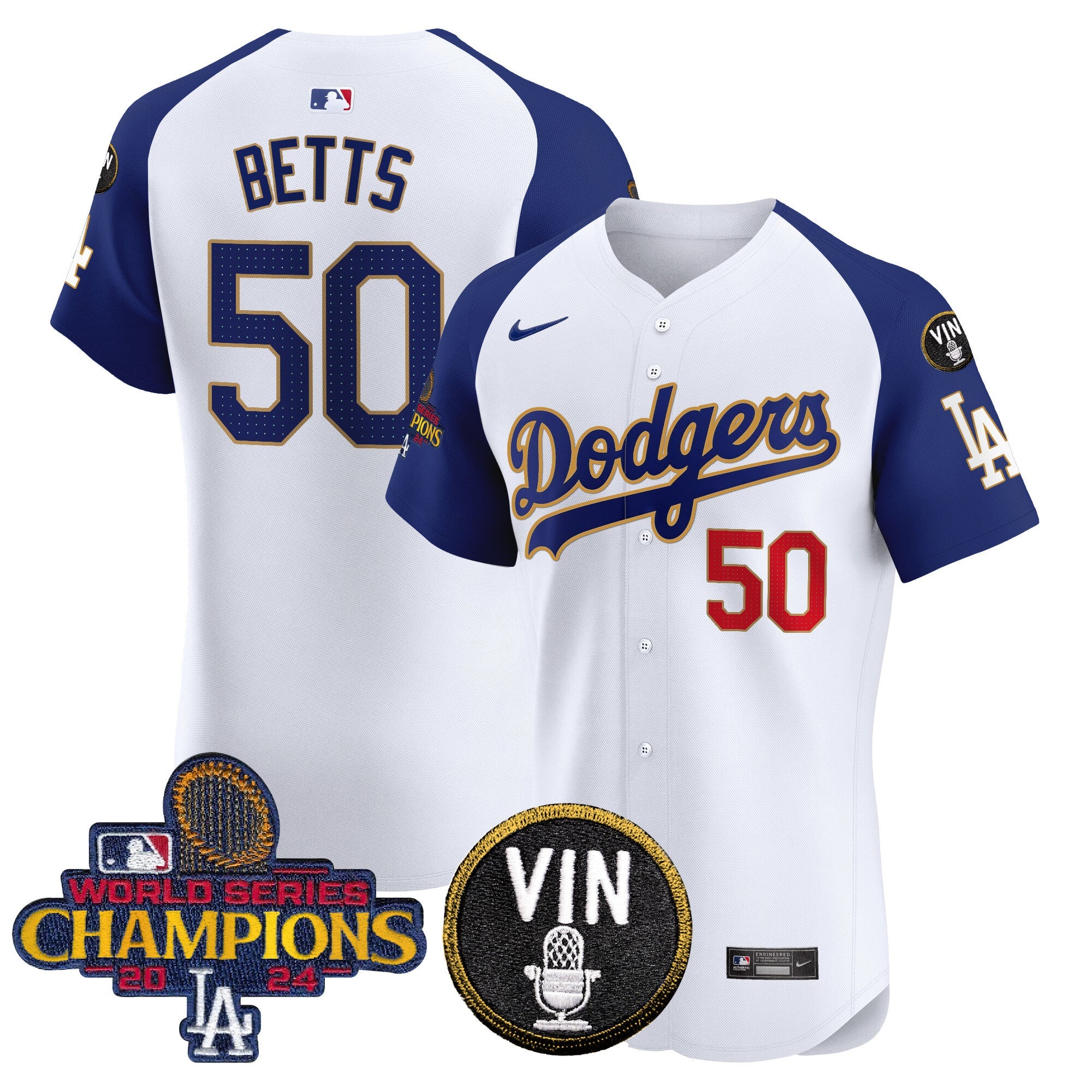 Men’s 2024 World Series Champions Gold Trim Vapor Premier Elite Jersey