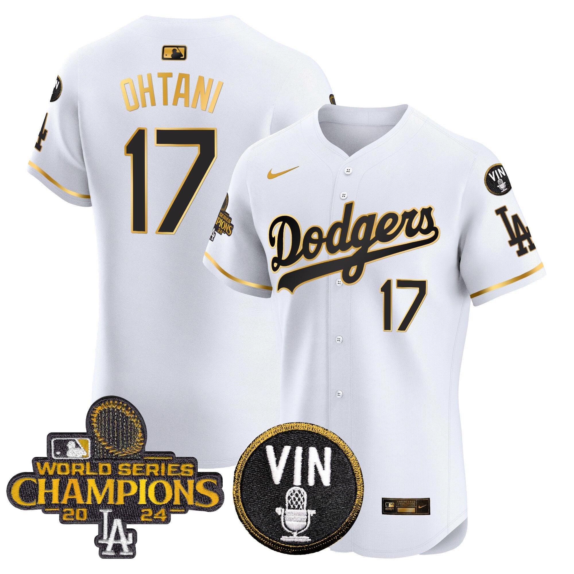 Men’s 2024 World Series Champions Gold Trim Vapor Premier Elite Jersey