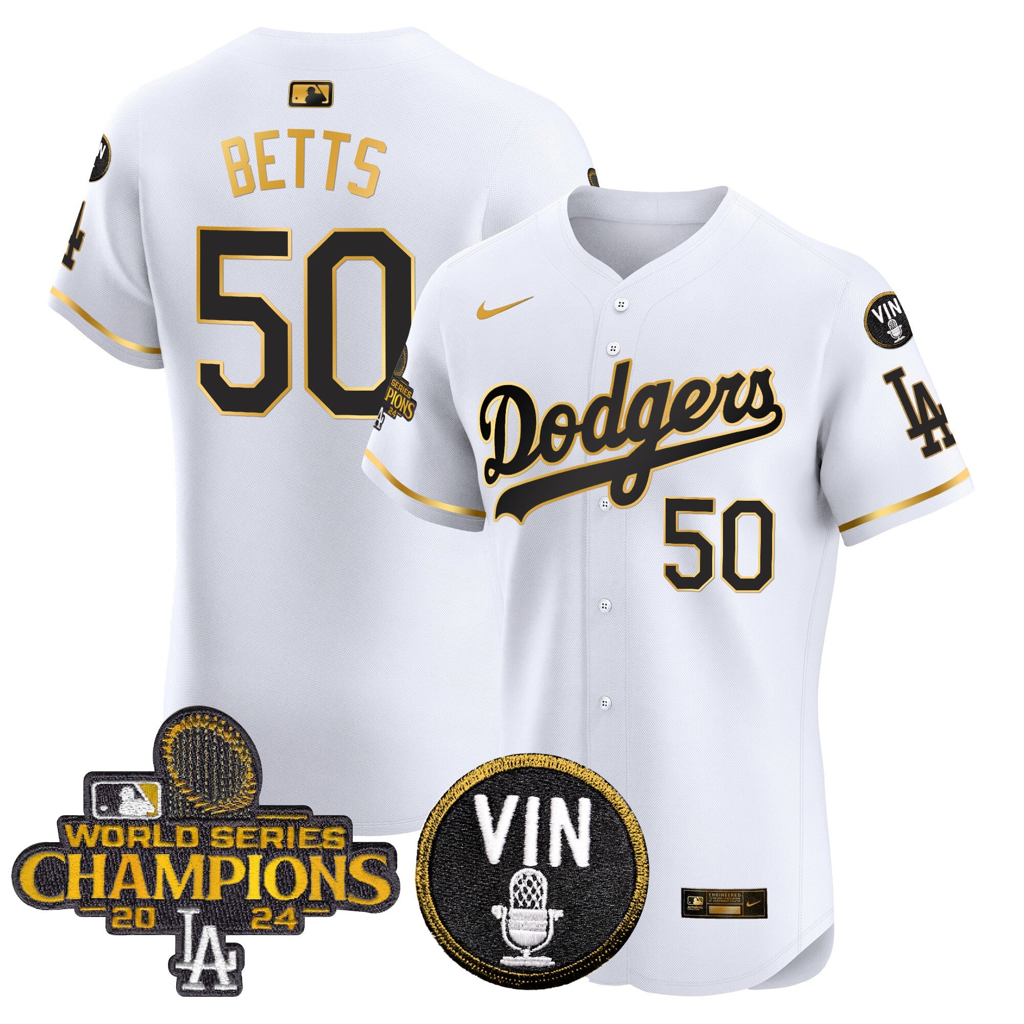Men’s 2024 World Series Champions Gold Trim Vapor Premier Elite Jersey