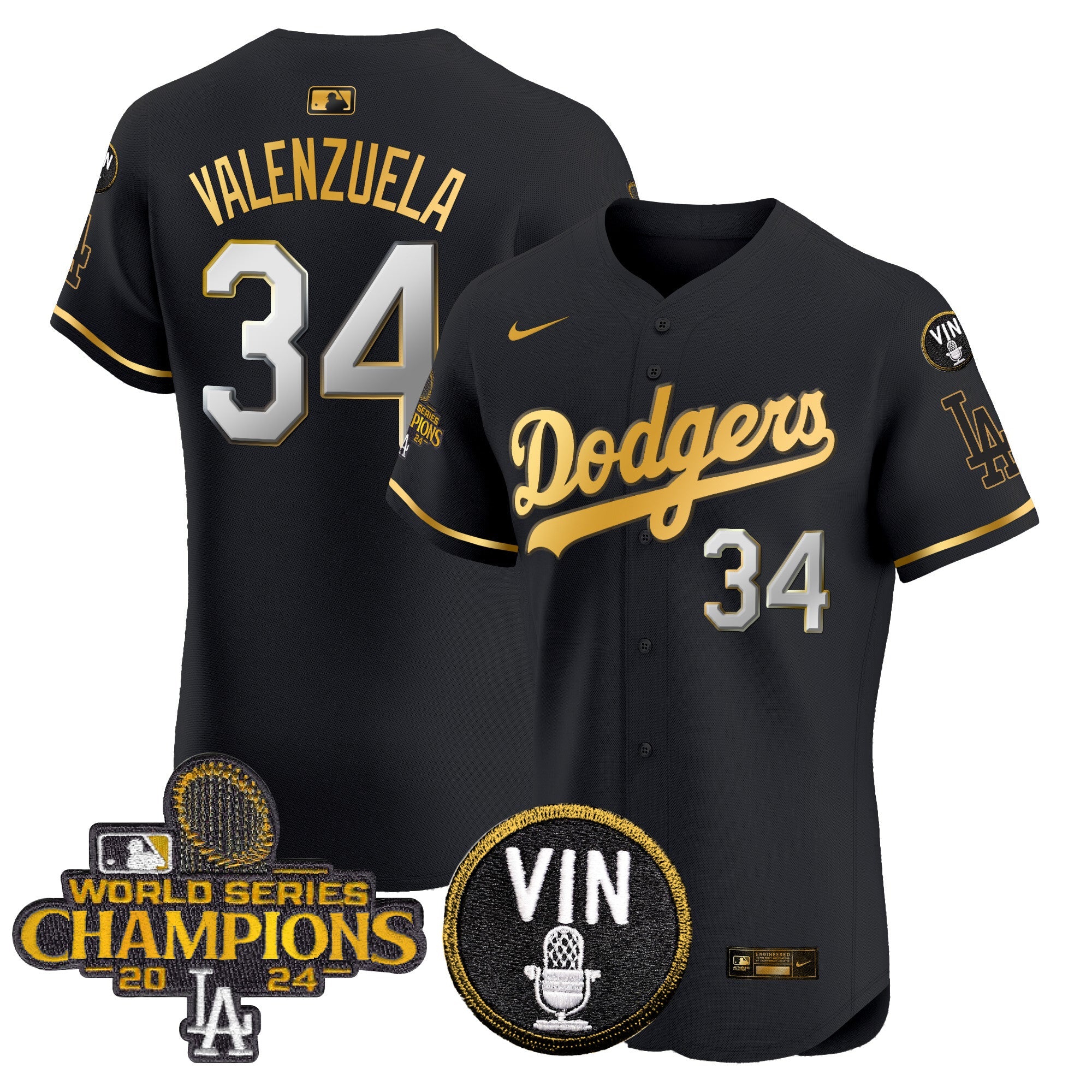 Men’s 2024 World Series Champions Gold Trim Vapor Premier Elite Jersey