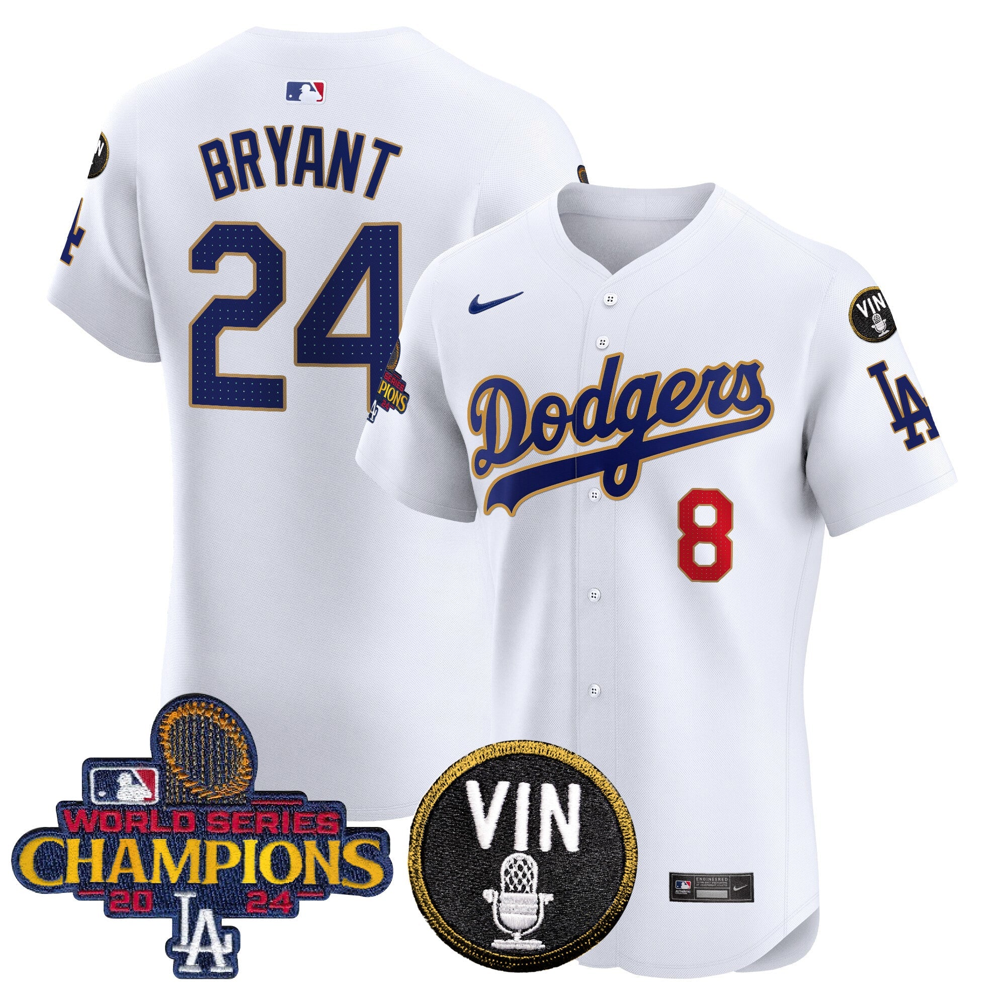 Men’s 2024 World Series Champions Gold Trim Vapor Premier Elite Jersey