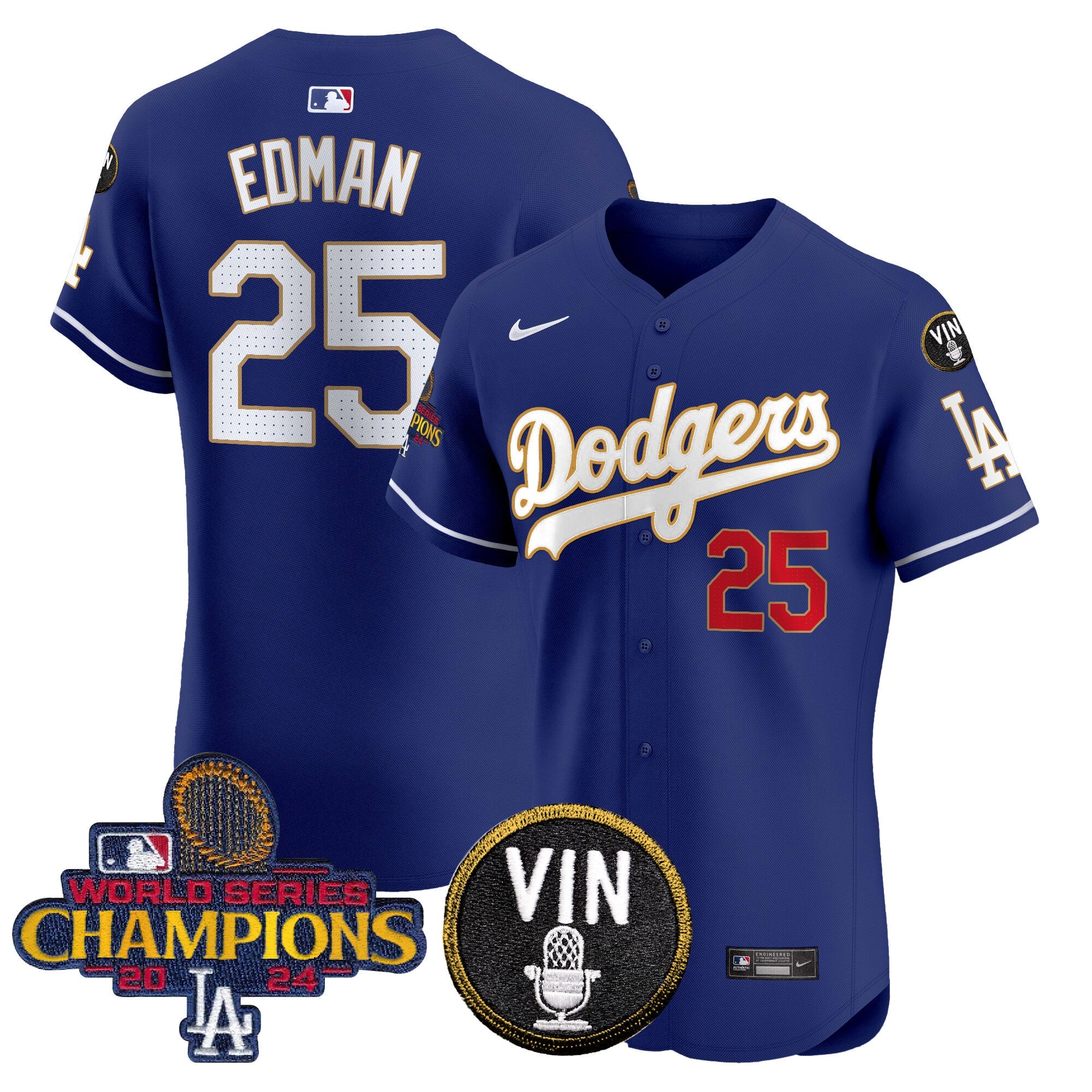 Men’s 2024 World Series Champions Gold Trim Vapor Premier Elite Jersey