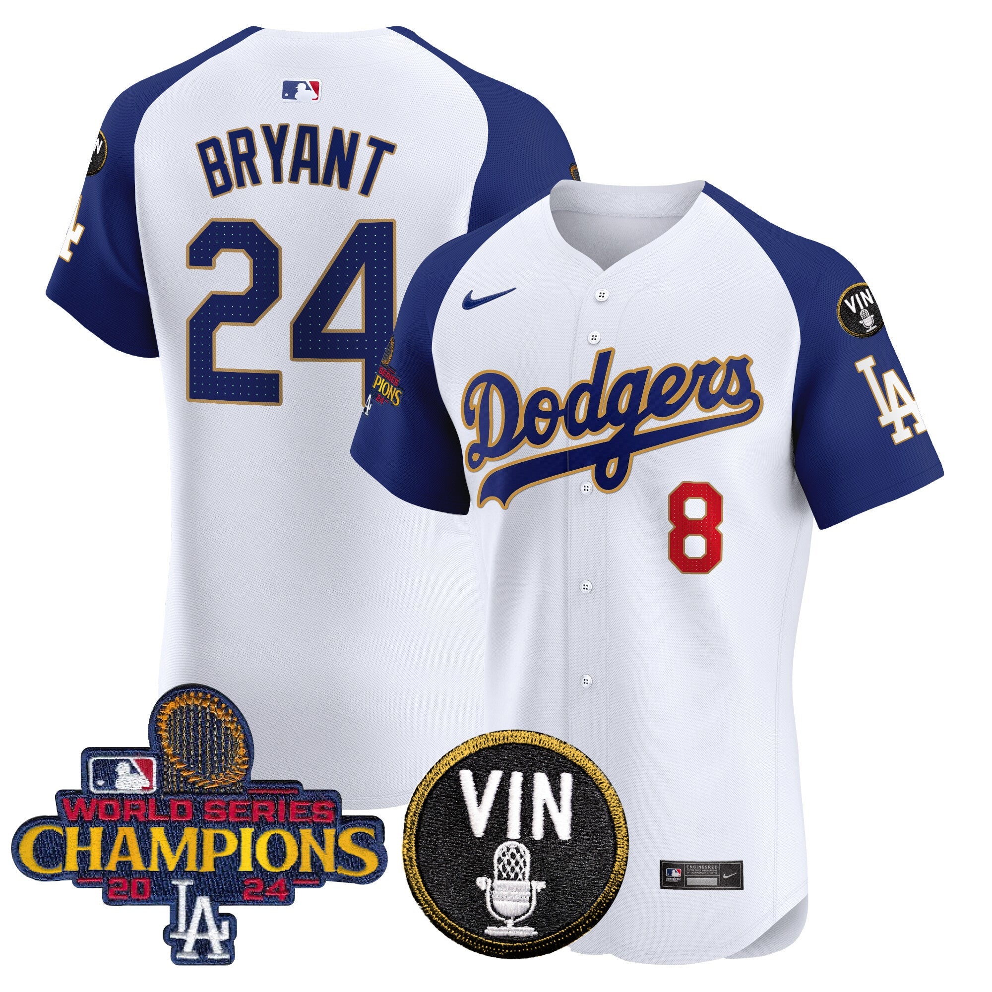 Men’s 2024 World Series Champions Gold Trim Vapor Premier Elite Jersey