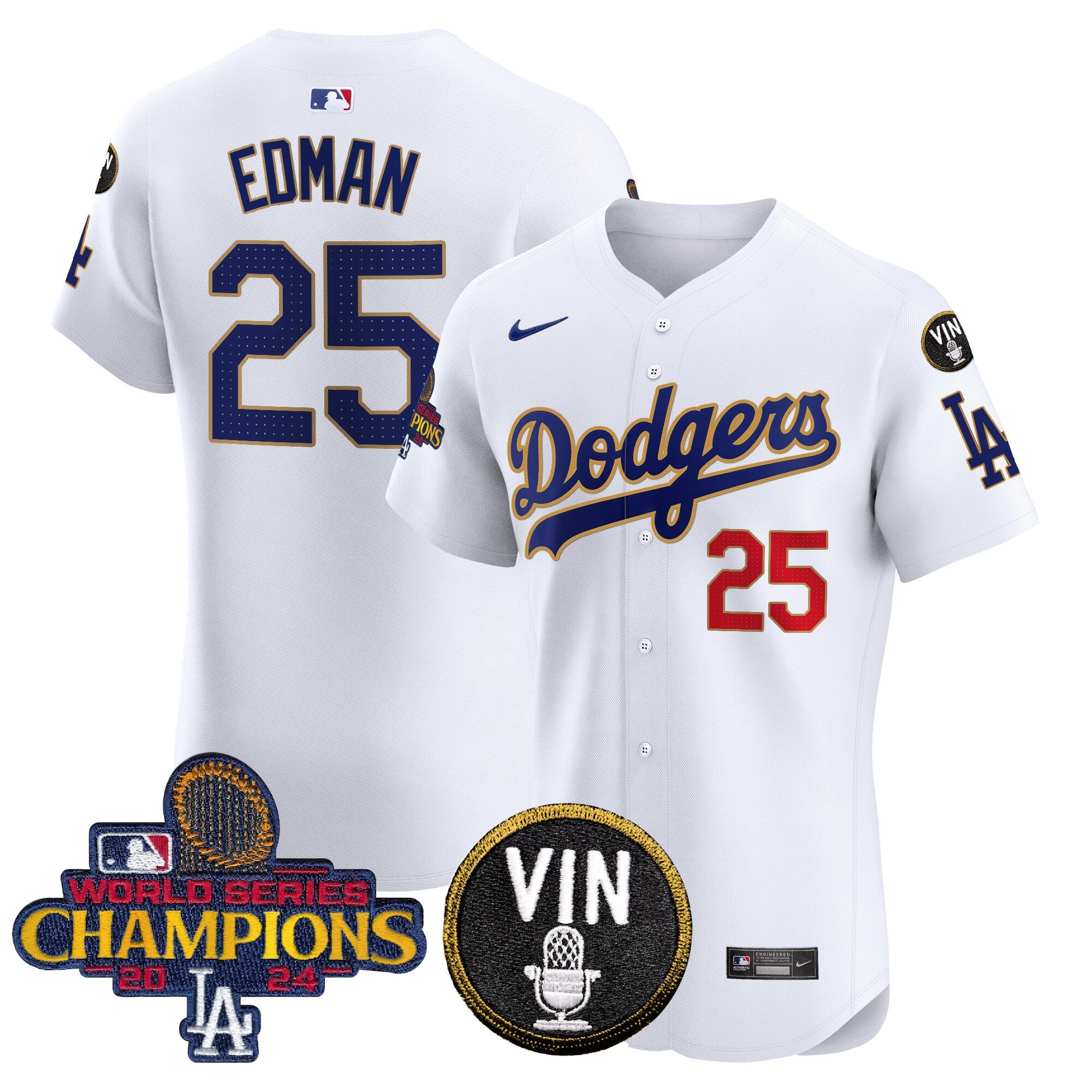 Men’s 2024 World Series Champions Gold Trim Vapor Premier Elite Jersey