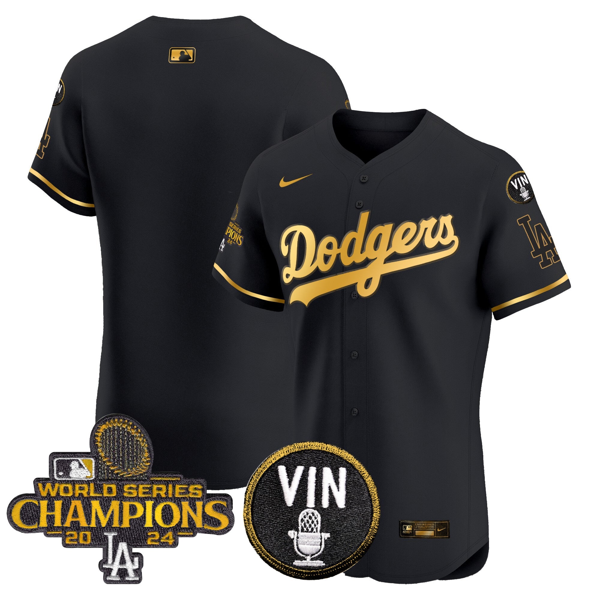 Men’s 2024 World Series Champions Gold Trim Vapor Premier Elite Jersey
