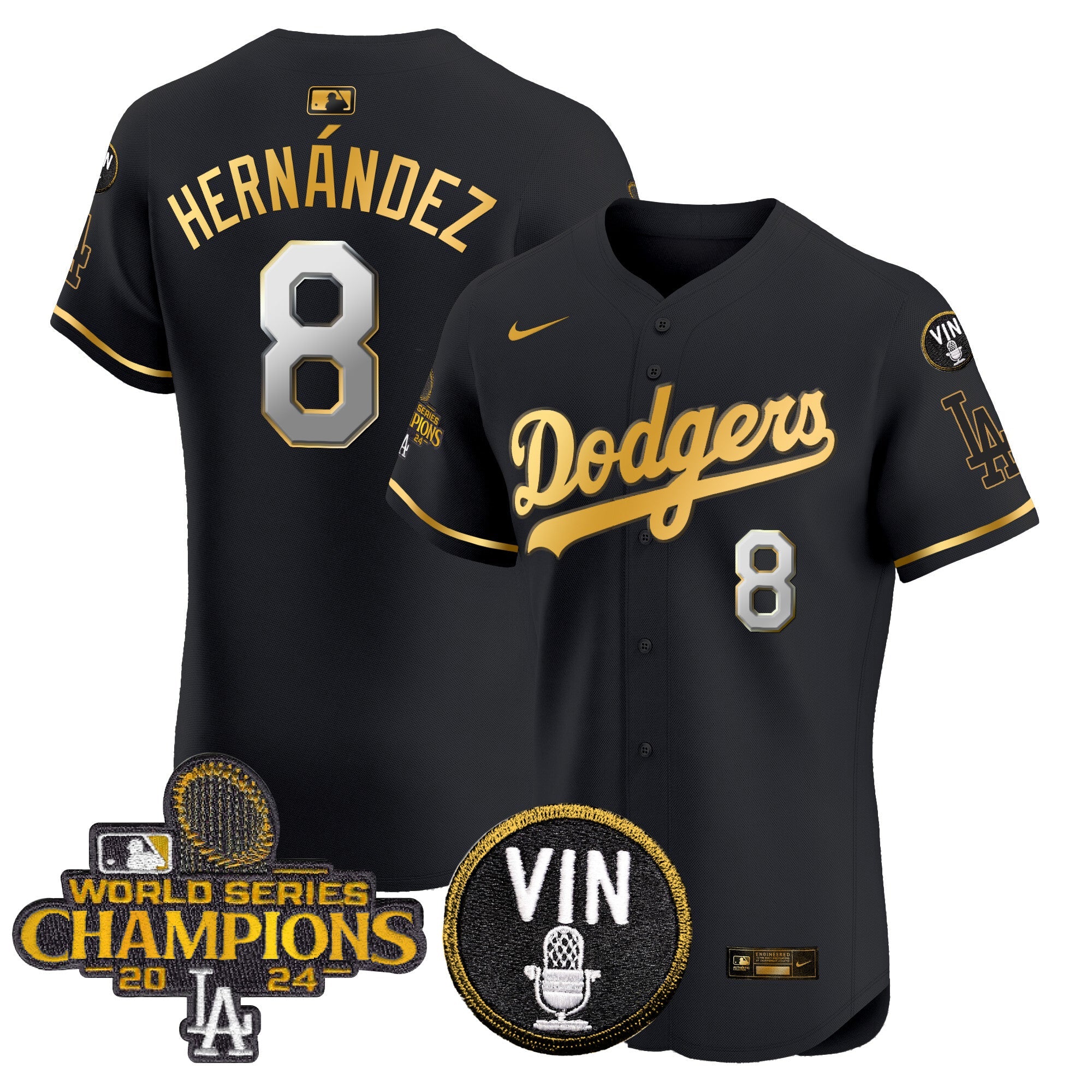 Men’s 2024 World Series Champions Gold Trim Vapor Premier Elite Jersey