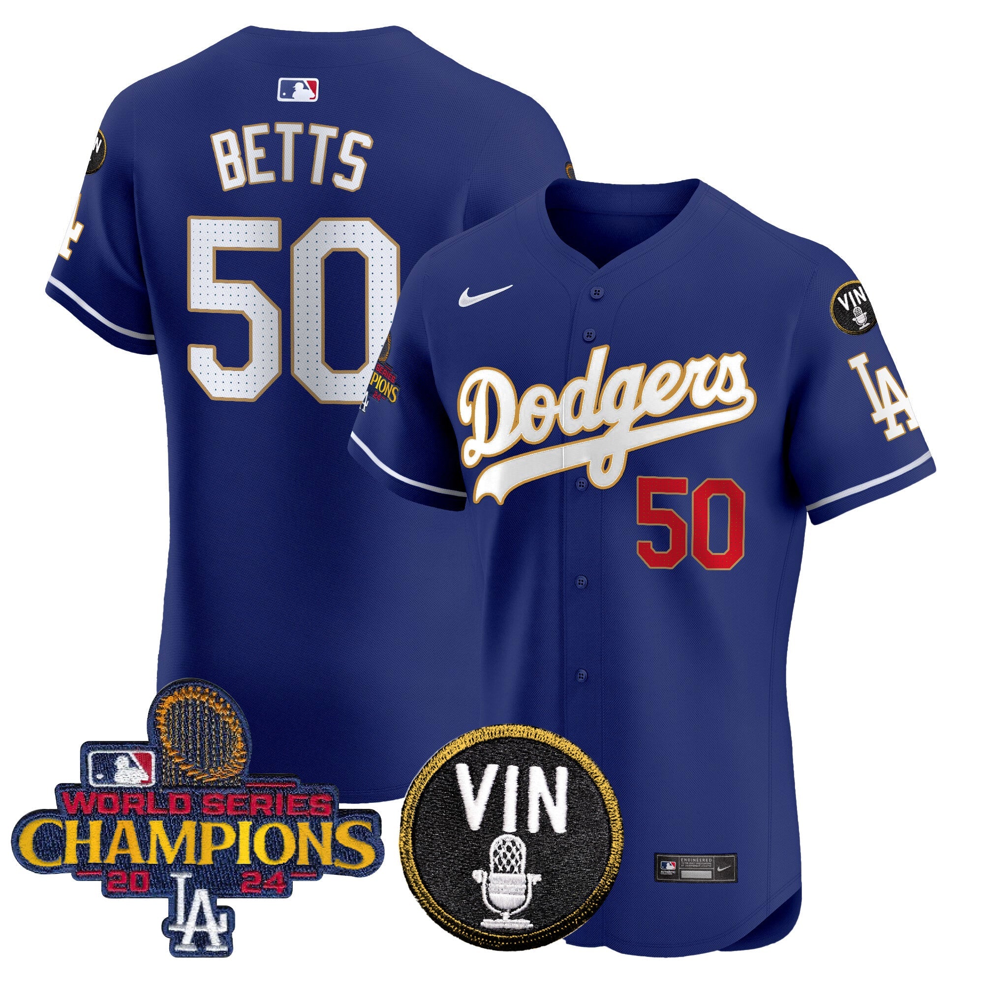 Men’s 2024 World Series Champions Gold Trim Vapor Premier Elite Jersey