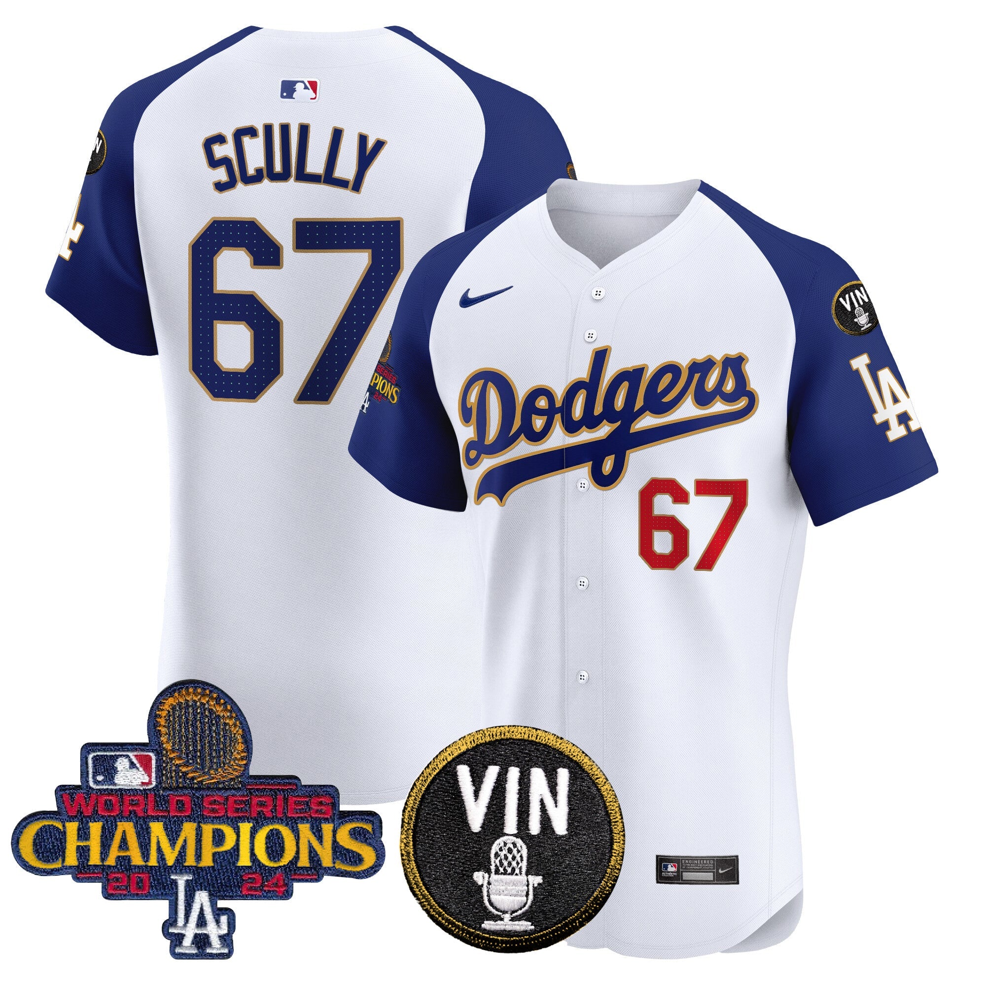 Men’s 2024 World Series Champions Gold Trim Vapor Premier Elite Jersey
