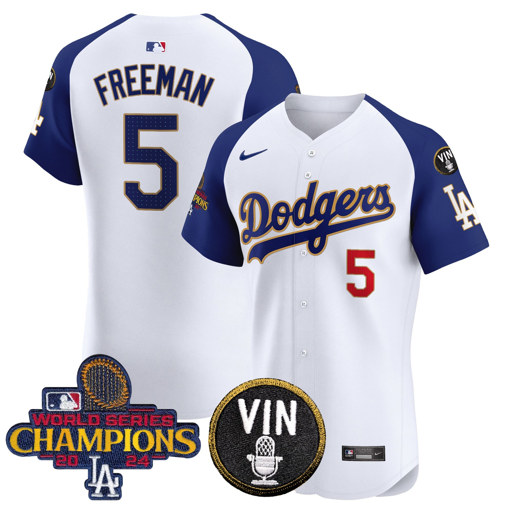 Men’s 2024 World Series Champions Gold Trim Vapor Premier Elite Jersey