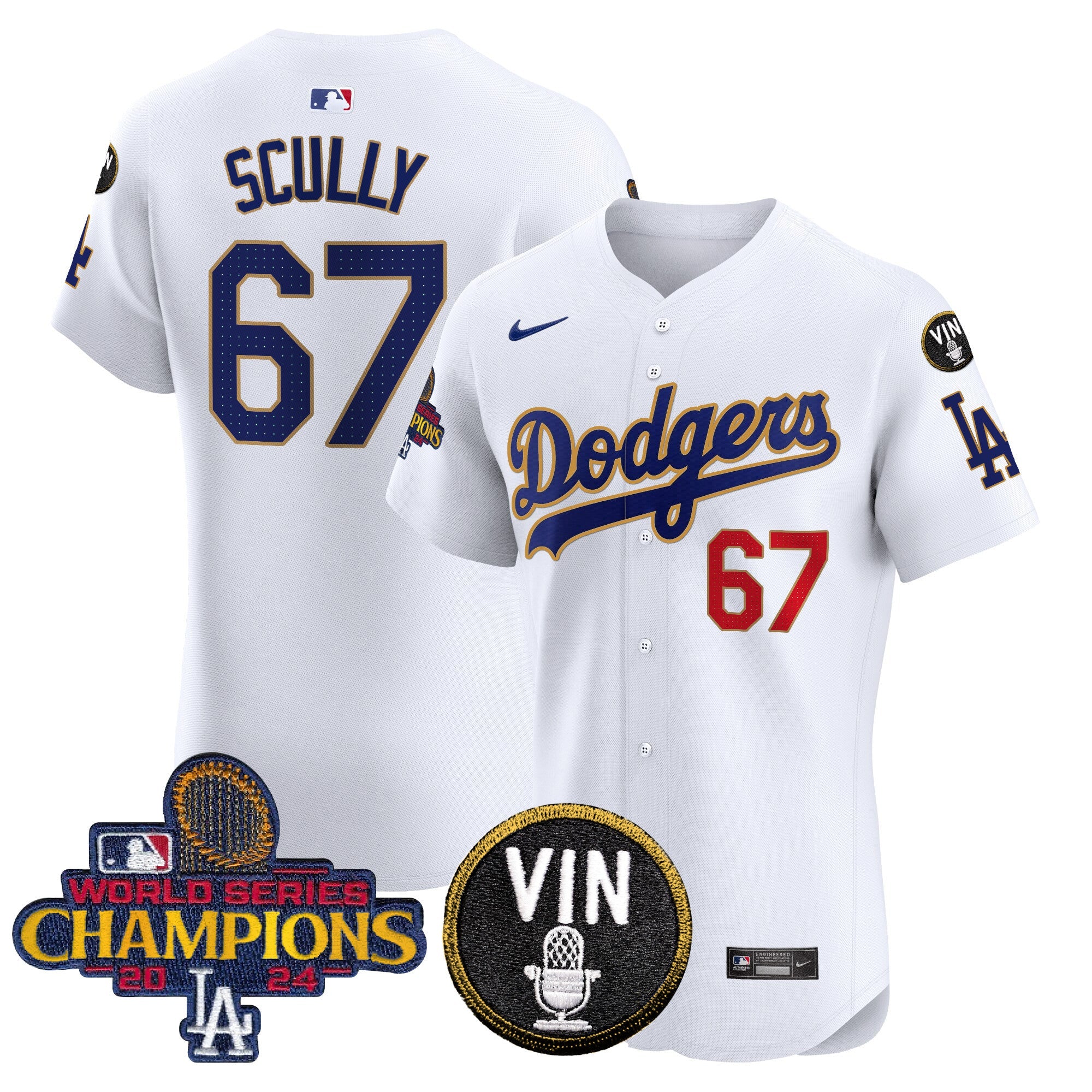 Men’s 2024 World Series Champions Gold Trim Vapor Premier Elite Jersey