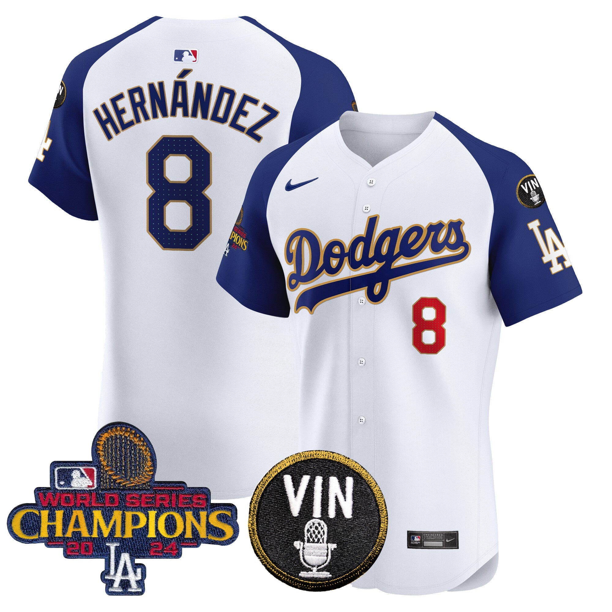 Men’s 2024 World Series Champions Gold Trim Vapor Premier Elite Jersey
