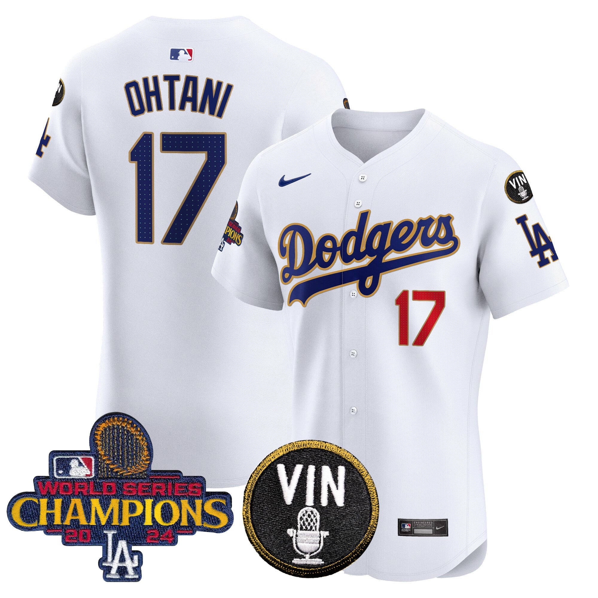 Men’s 2024 World Series Champions Gold Trim Vapor Premier Elite Jersey
