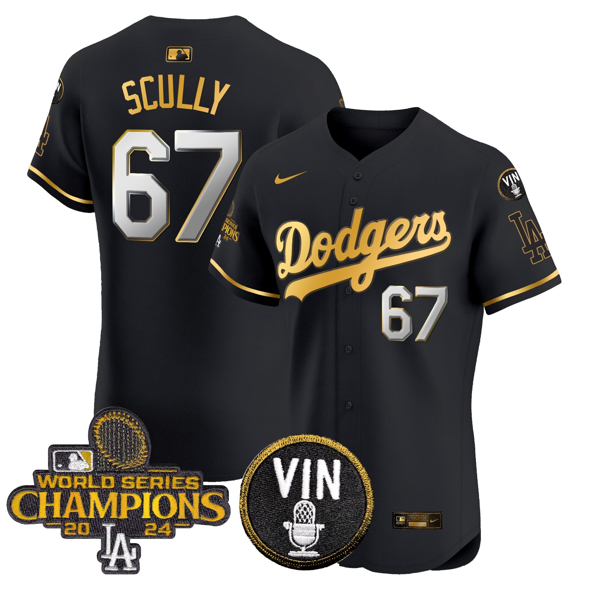 Men’s 2024 World Series Champions Gold Trim Vapor Premier Elite Jersey