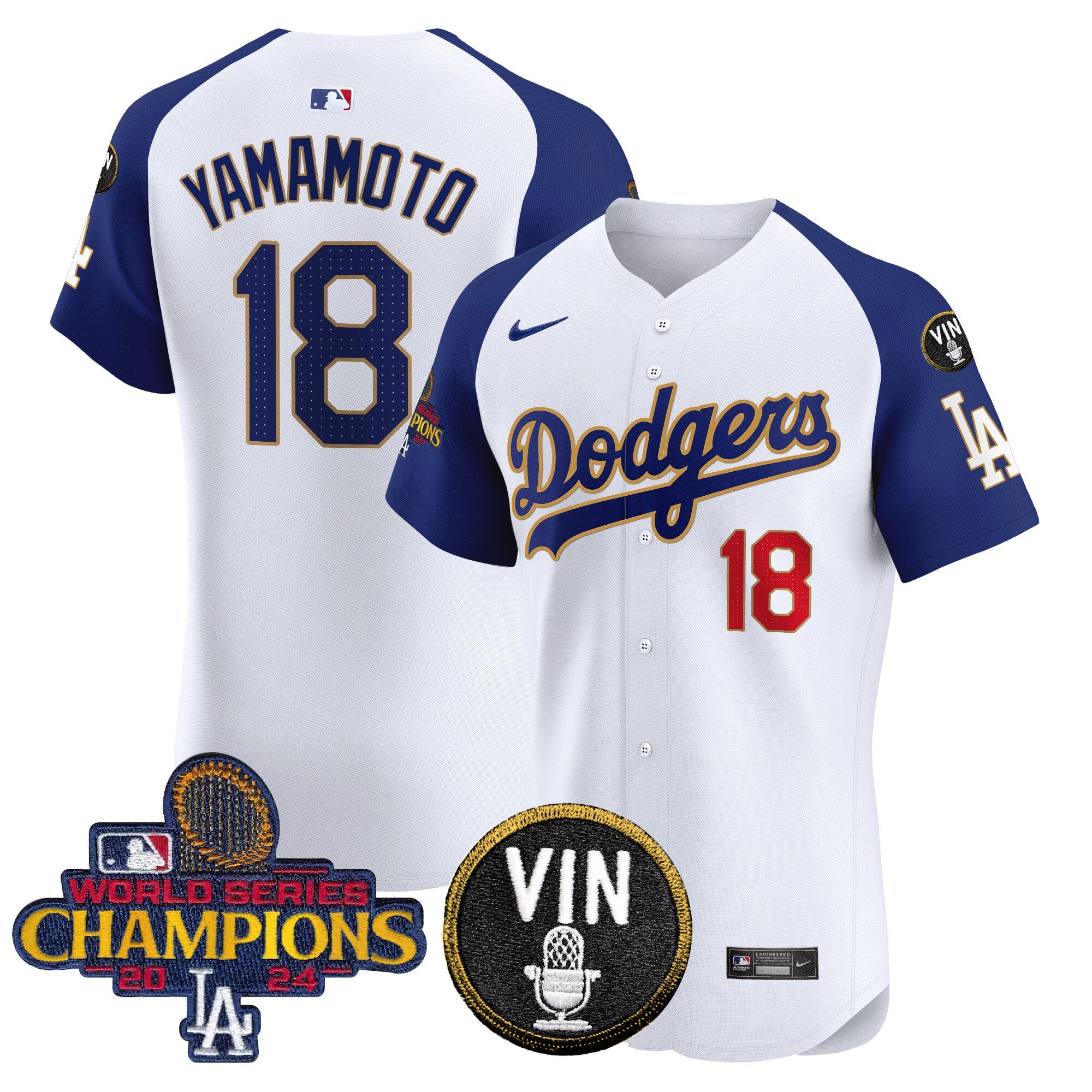 Men’s 2024 World Series Champions Gold Trim Vapor Premier Elite Jersey