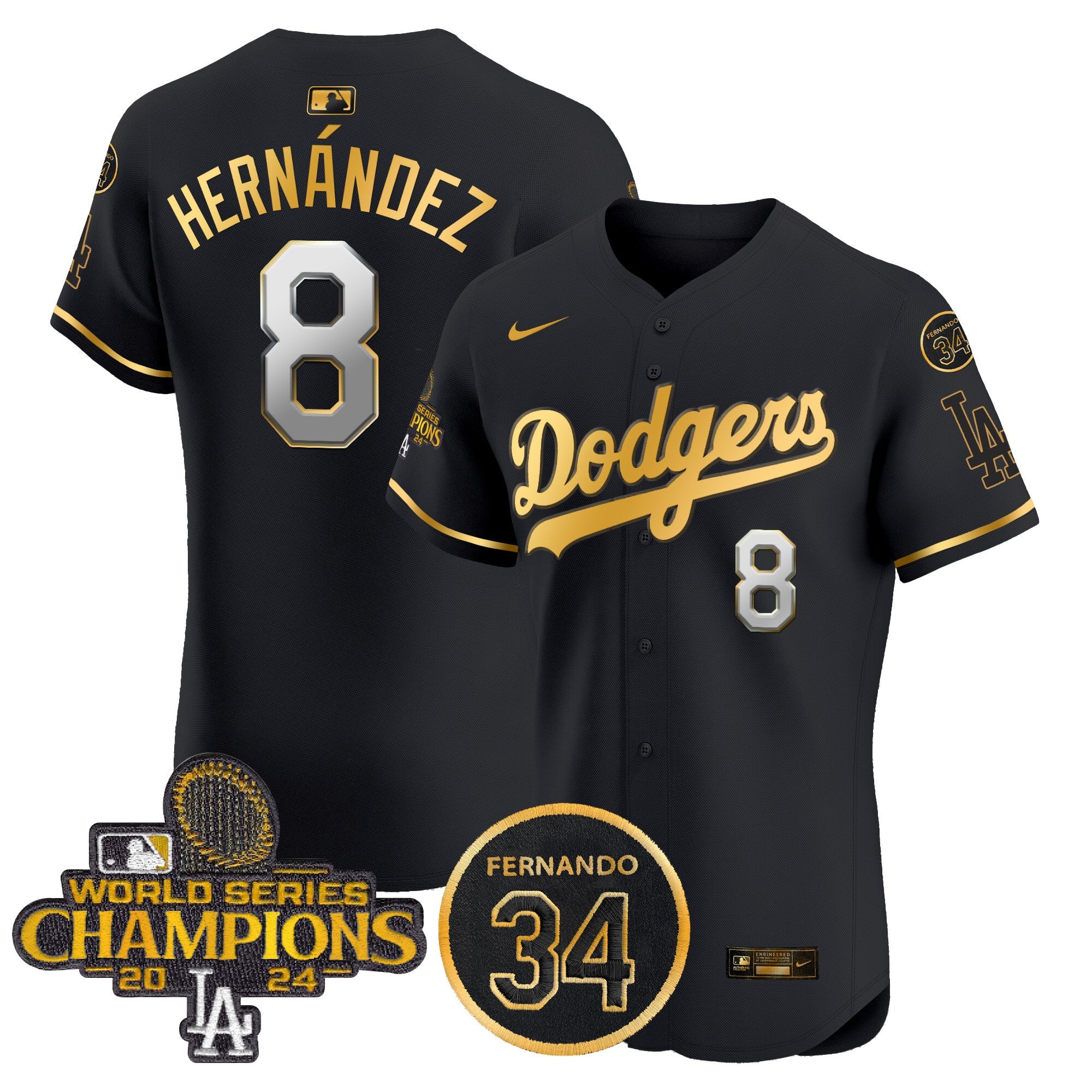 Men’s 2024 World Series Champions Gold Trim Vapor Premier Elite Jersey V2