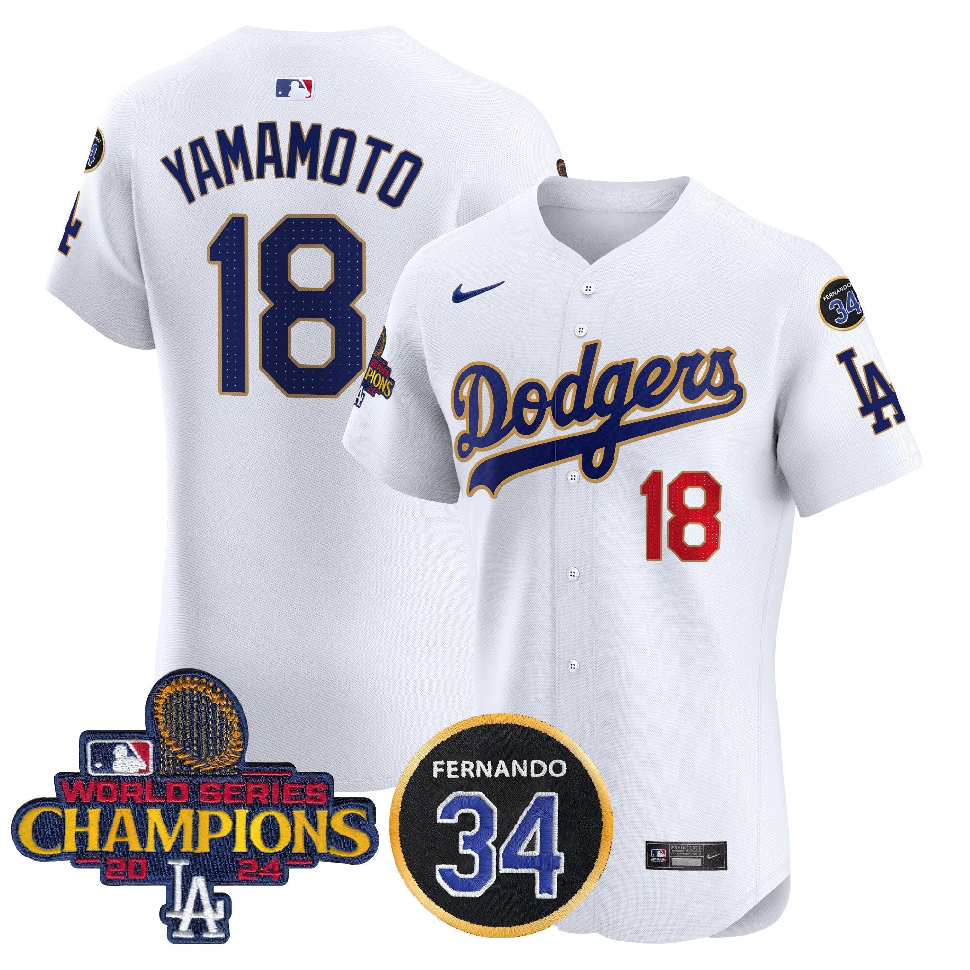 Men’s 2024 World Series Champions Gold Trim Vapor Premier Elite Jersey V2