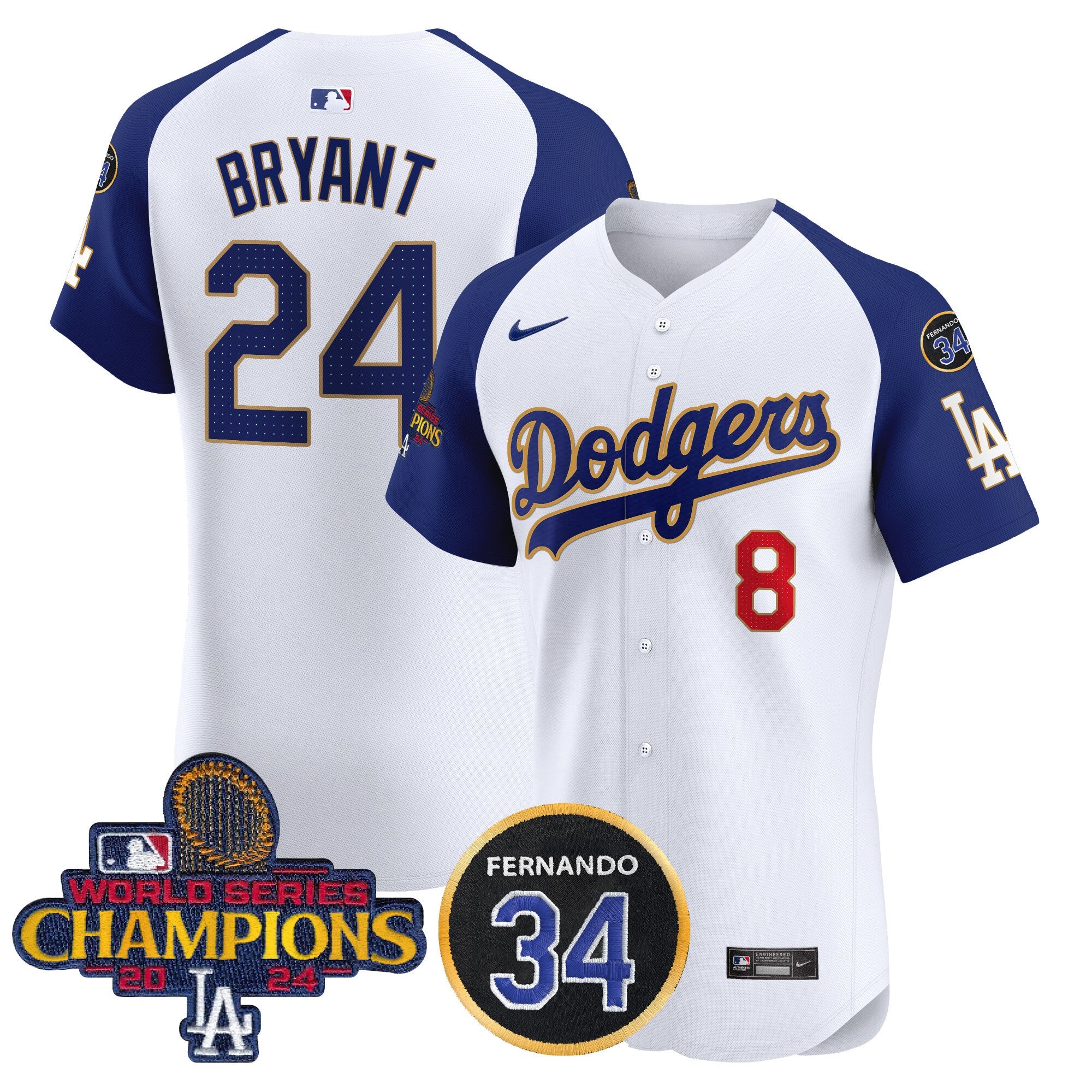 Men’s 2024 World Series Champions Gold Trim Vapor Premier Elite Jersey V2