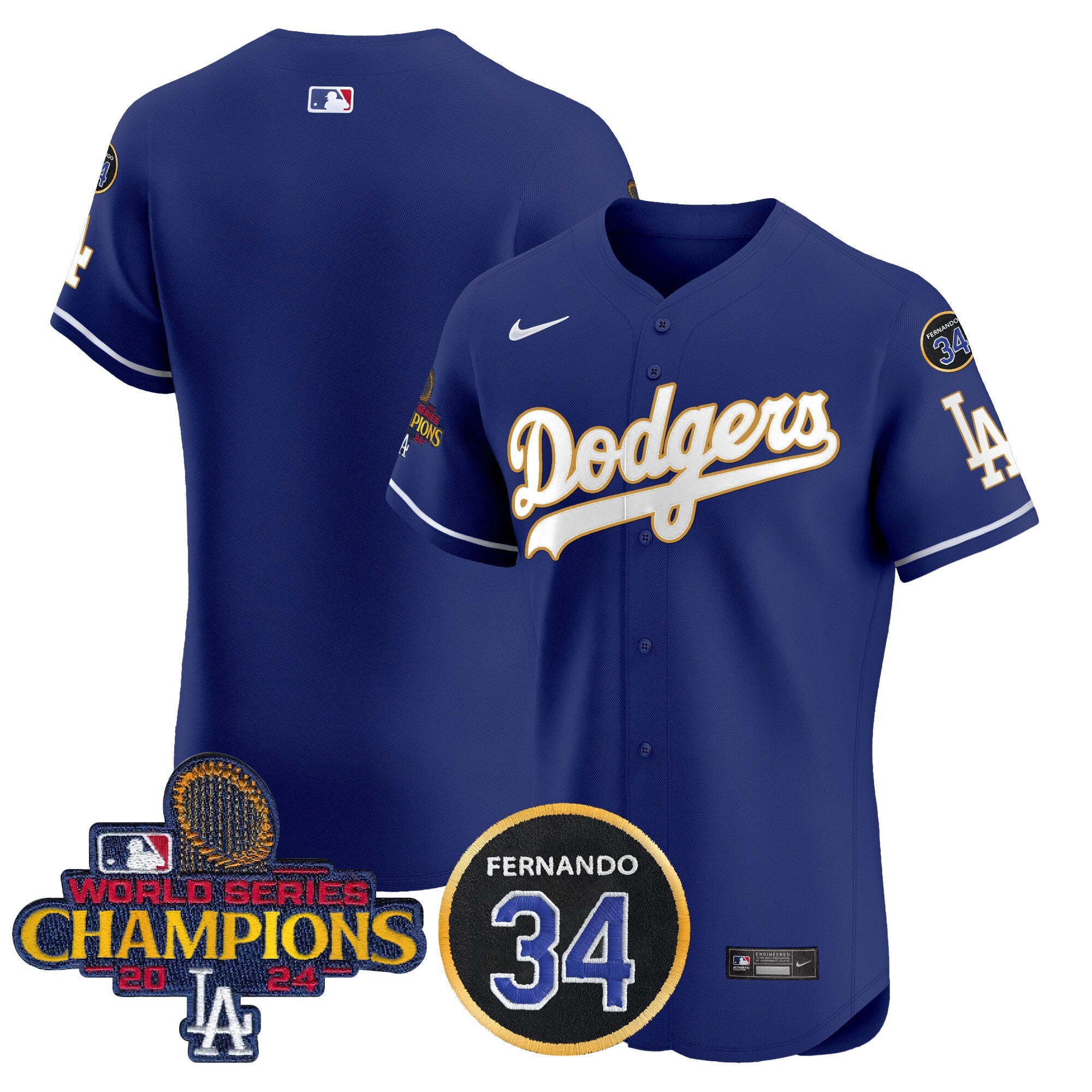 Men’s 2024 World Series Champions Gold Trim Vapor Premier Elite Jersey V2