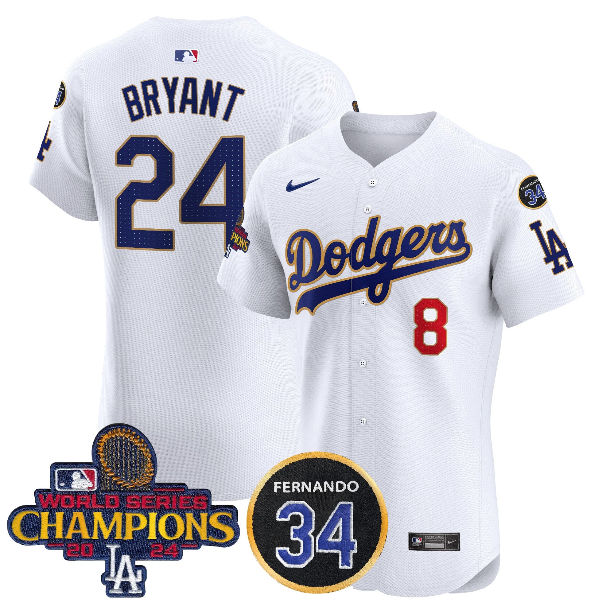 Men’s 2024 World Series Champions Gold Trim Vapor Premier Elite Jersey V2