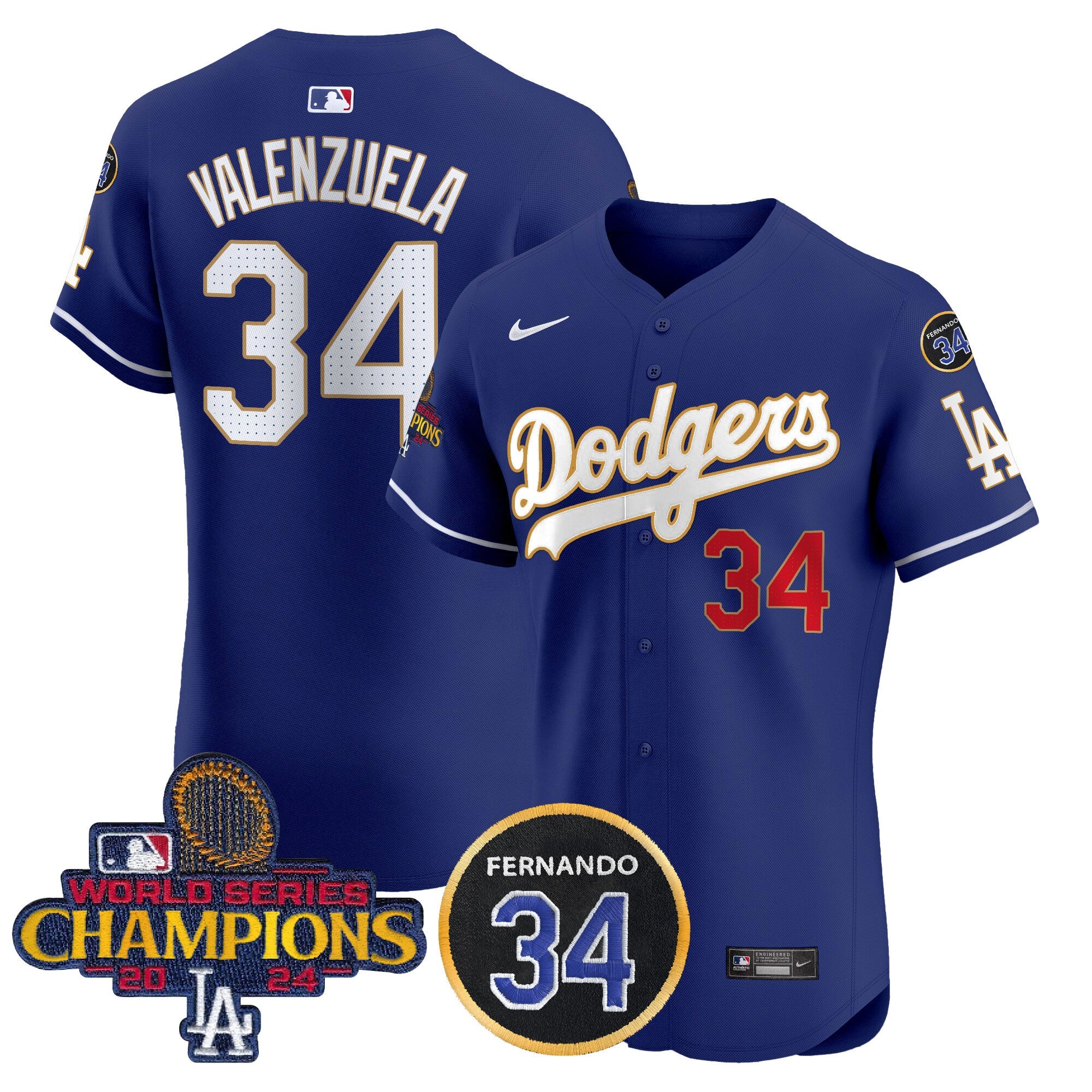 Men’s 2024 World Series Champions Gold Trim Vapor Premier Elite Jersey V2