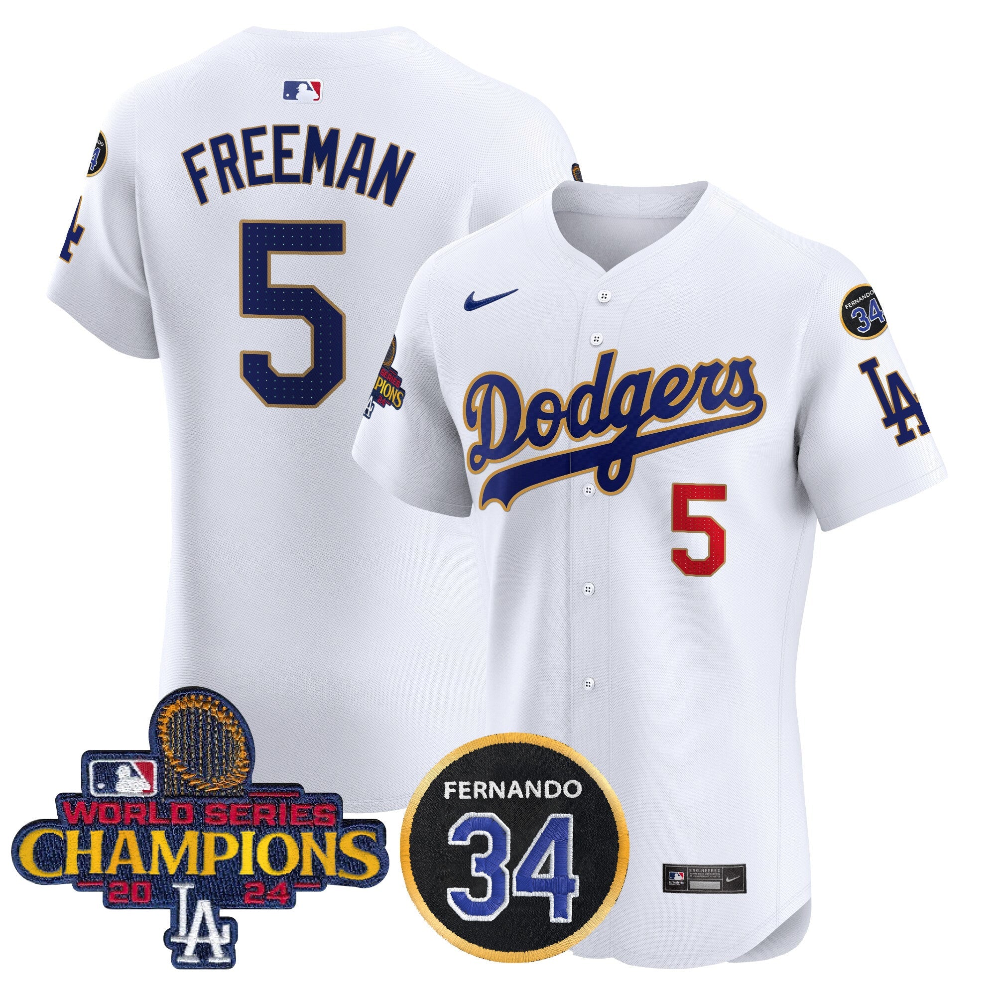 Men’s 2024 World Series Champions Gold Trim Vapor Premier Elite Jersey V2
