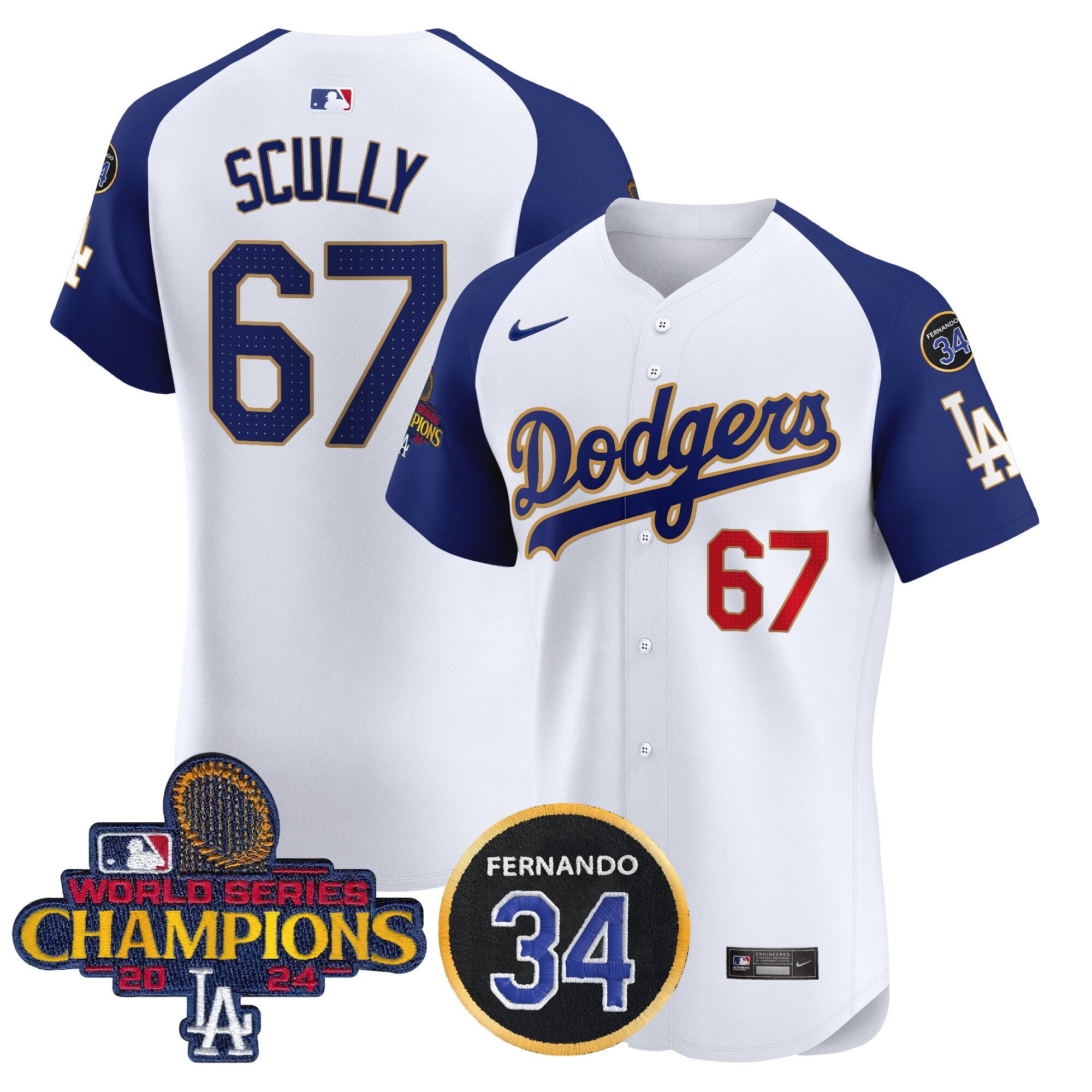 Men’s 2024 World Series Champions Gold Trim Vapor Premier Elite Jersey V2