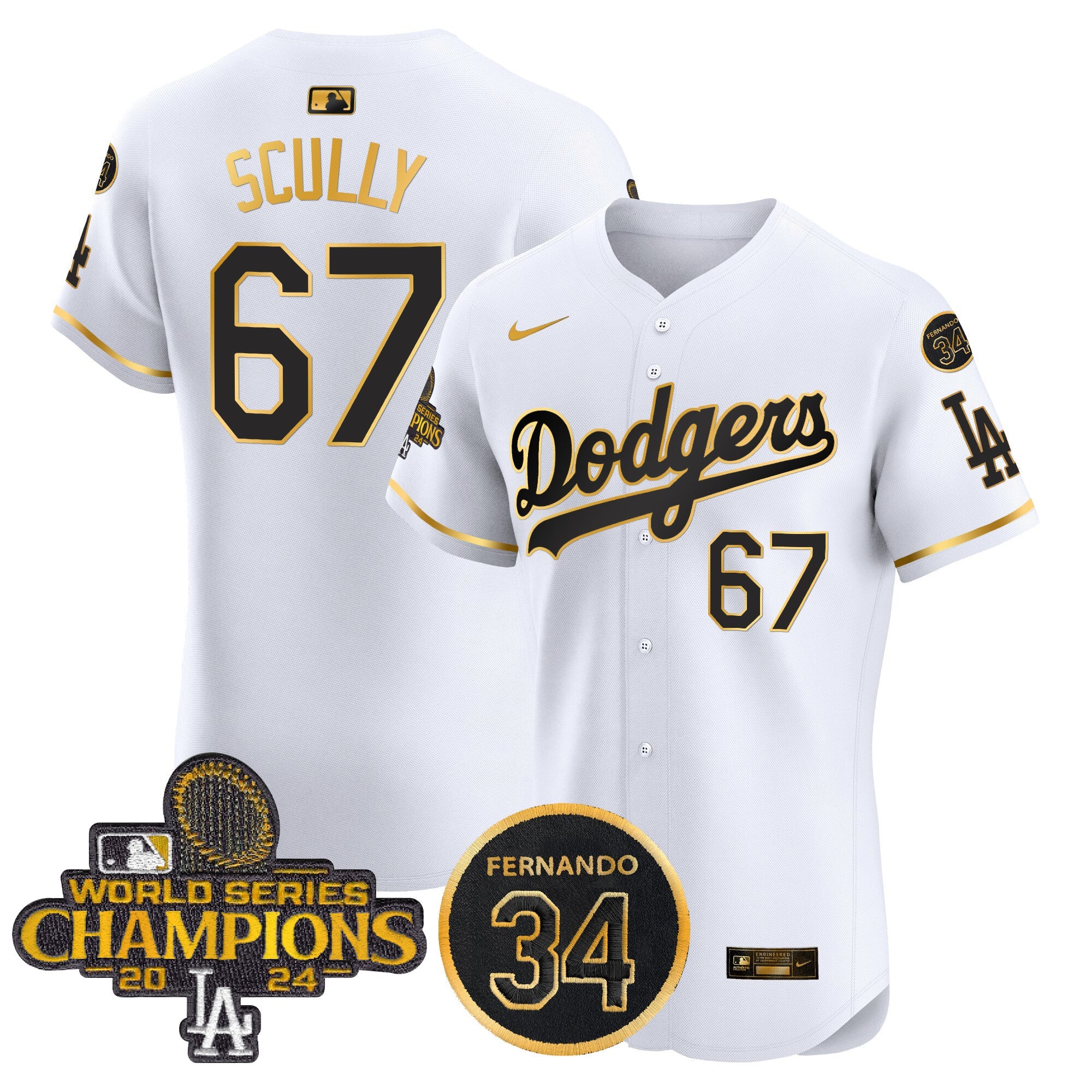 Men’s 2024 World Series Champions Gold Trim Vapor Premier Elite Jersey V2