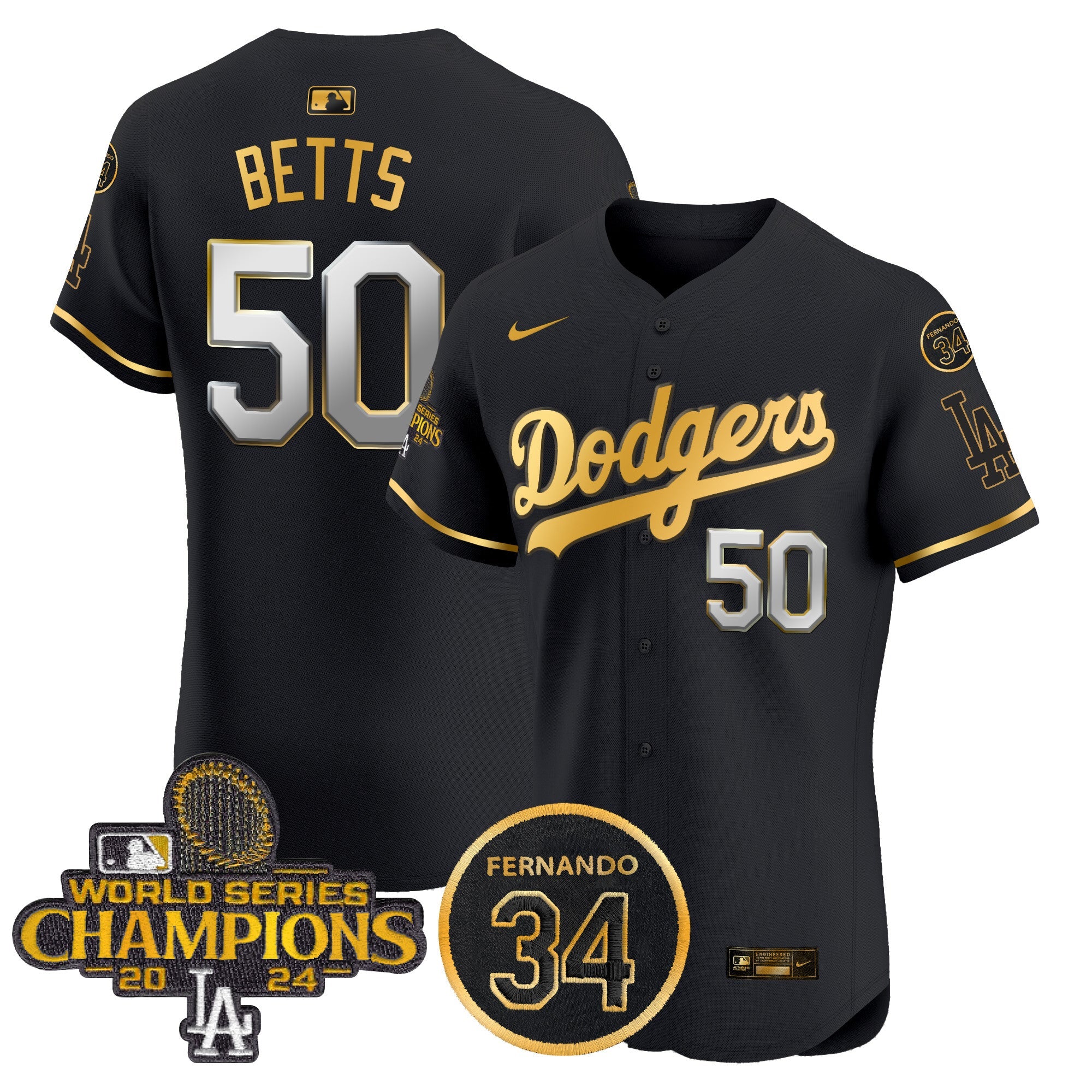 Men’s 2024 World Series Champions Gold Trim Vapor Premier Elite Jersey V2