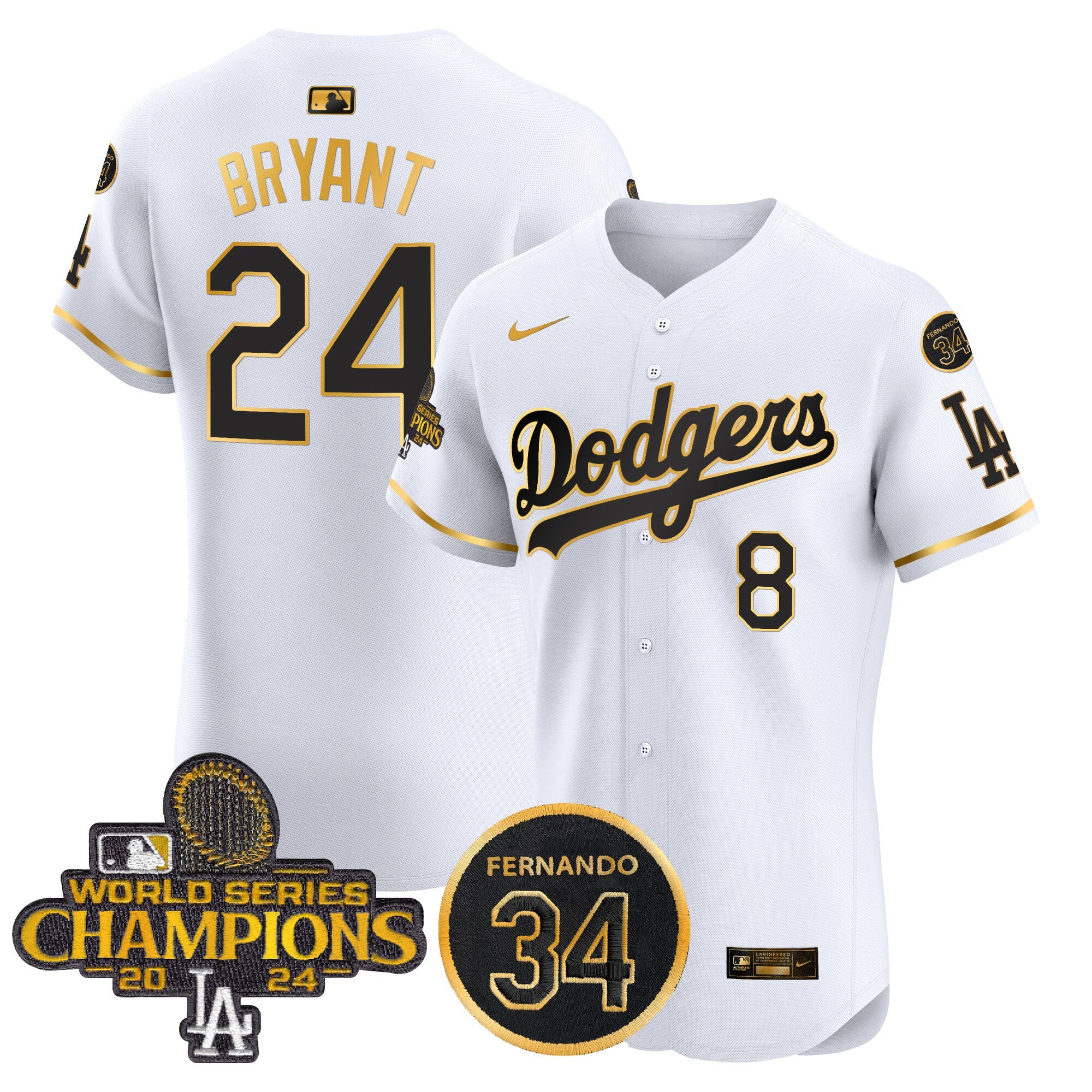 Men’s 2024 World Series Champions Gold Trim Vapor Premier Elite Jersey V2