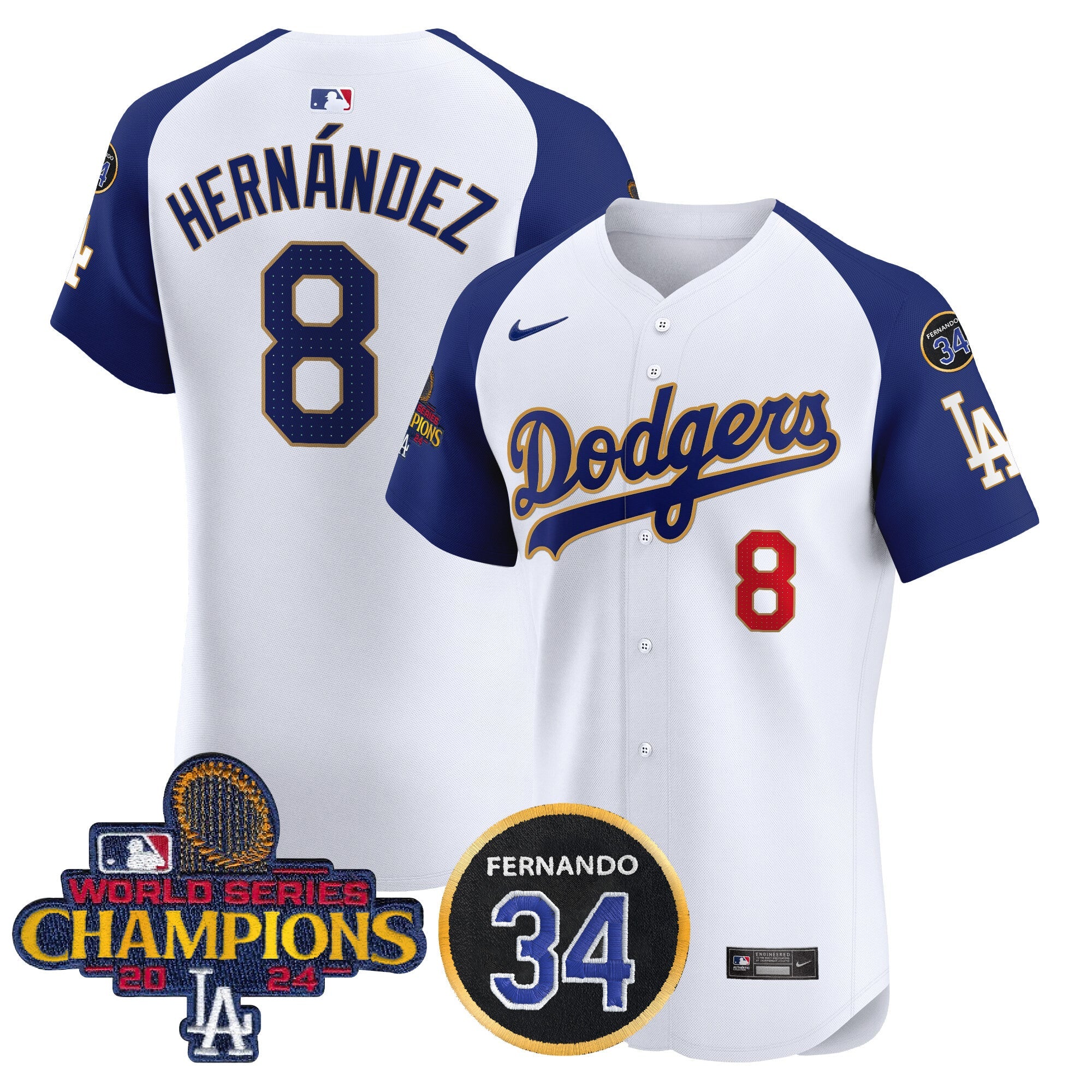Men’s 2024 World Series Champions Gold Trim Vapor Premier Elite Jersey V2