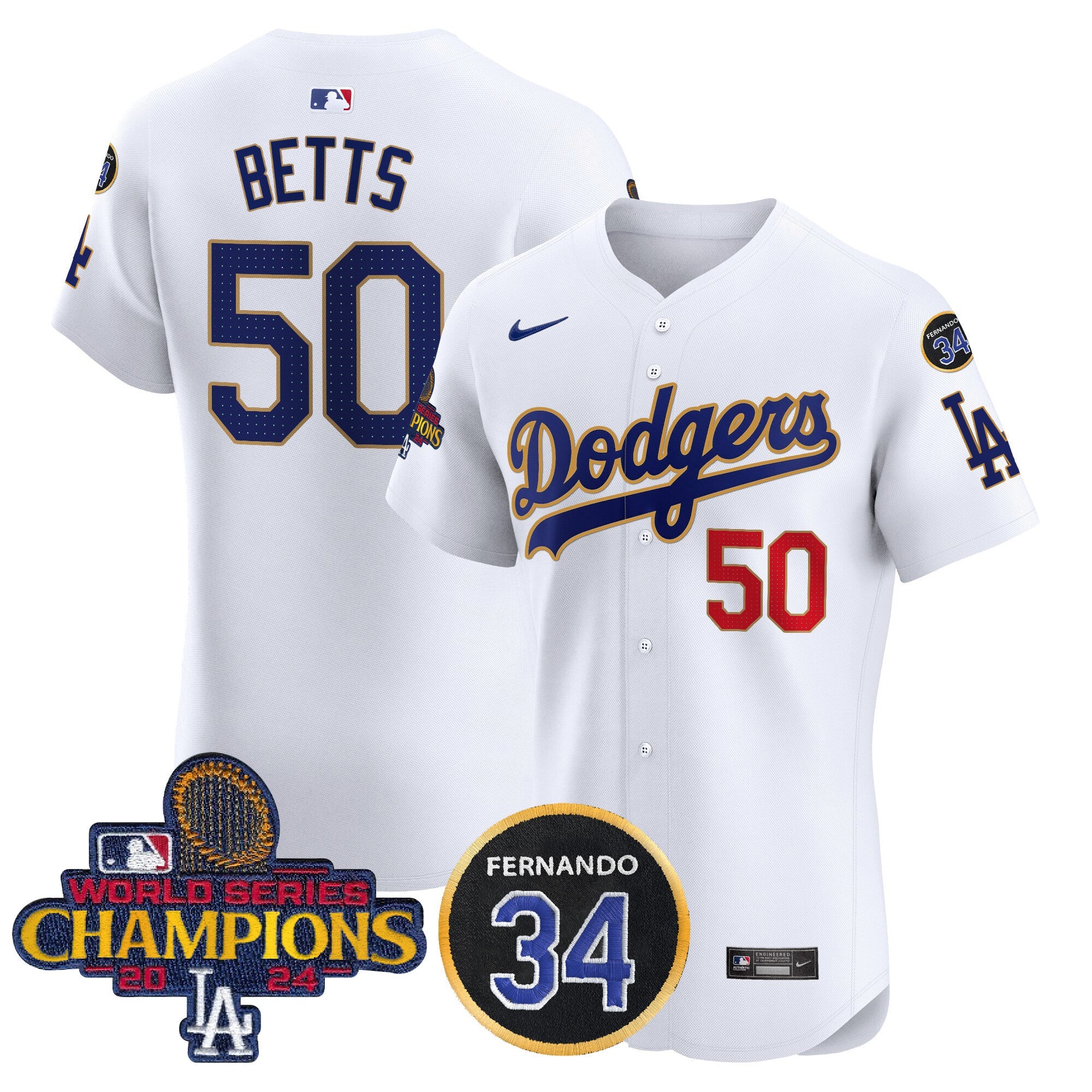 Men’s 2024 World Series Champions Gold Trim Vapor Premier Elite Jersey V2