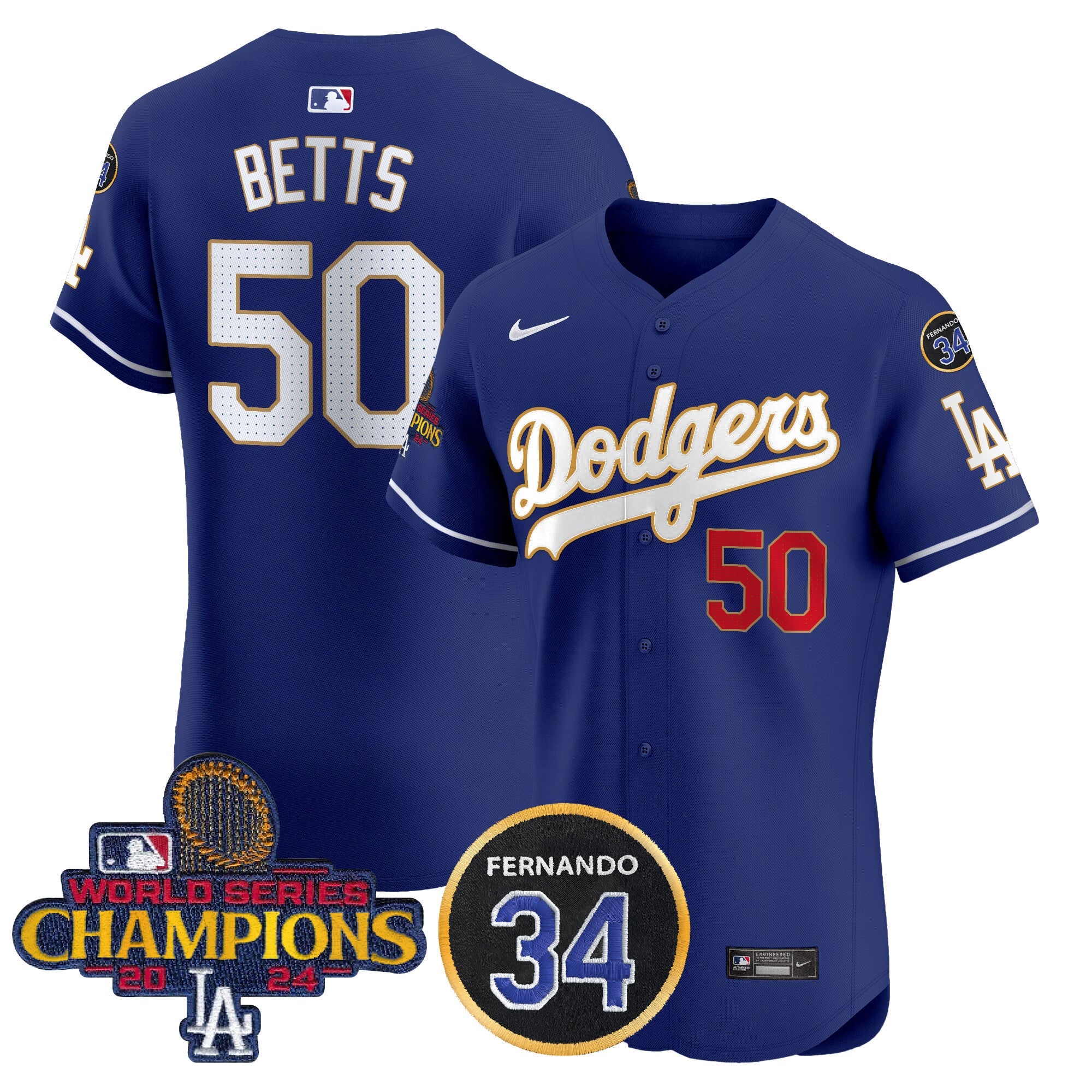 Men’s 2024 World Series Champions Gold Trim Vapor Premier Elite Jersey V2